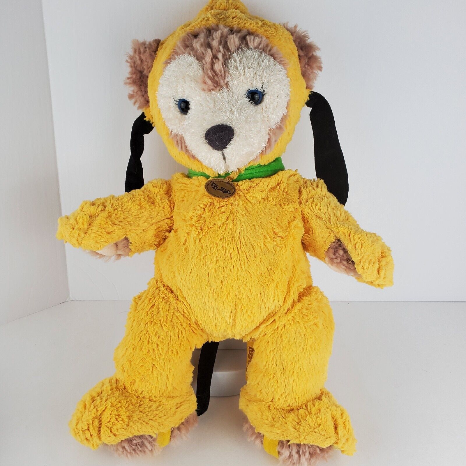 Disney Parks Duffy Bear Plush Pluto Costume Dog Hidden Mickey Plush 17\