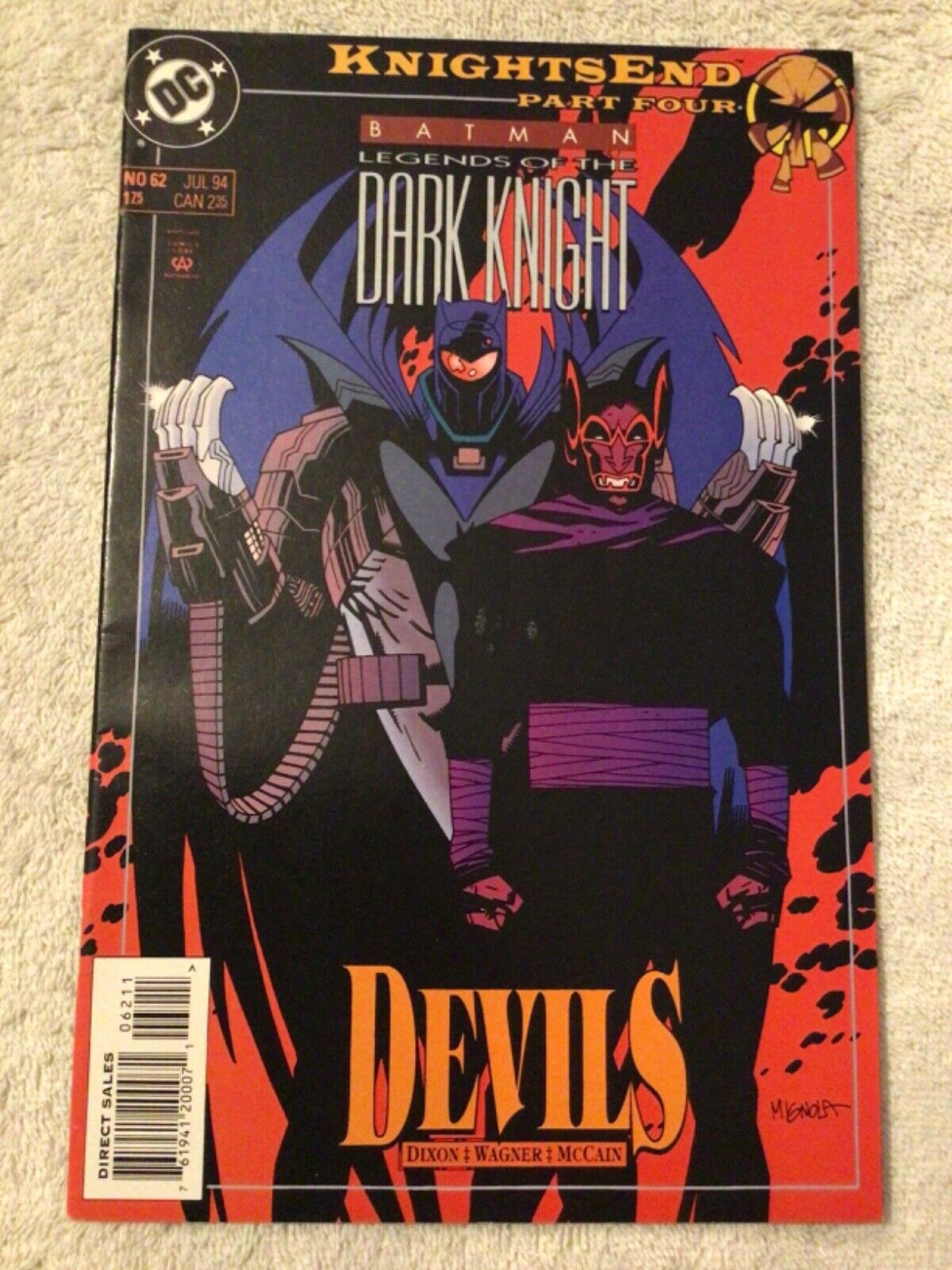Batman Legends Of The Dark Knight #62 Knights End (DC Comics 1994)Chuck Dixon NM