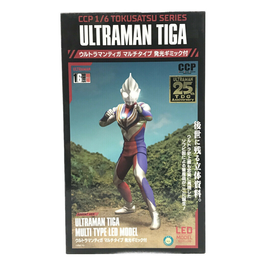 Soft Vinyl Ultraman Tiga Multi Type with Light Gimmick 1 6 CCP Figure