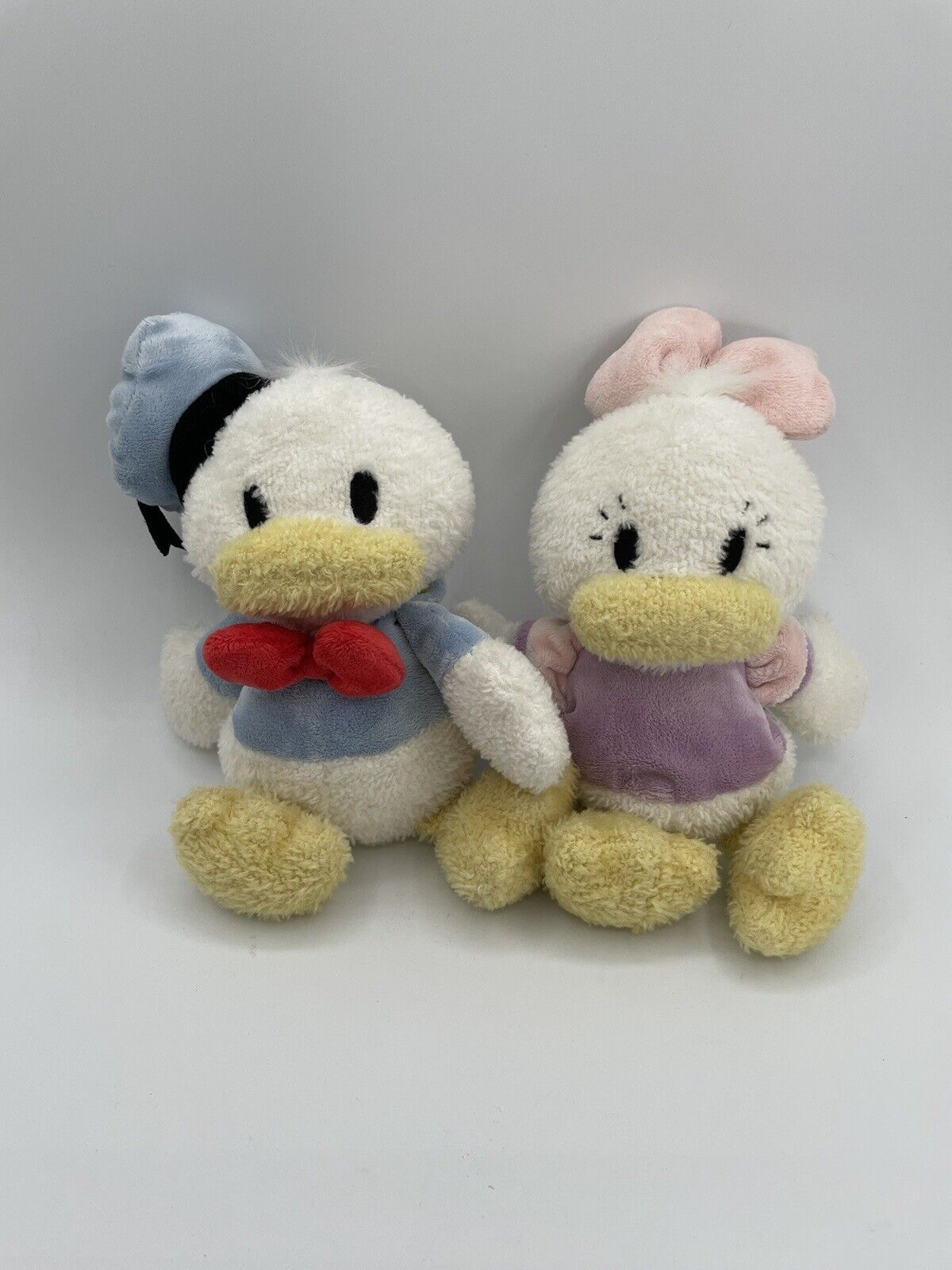 Disney Store Little Ones Daisy Donald Duck Lot 2 Baby Small Floppy Plush Lovey
