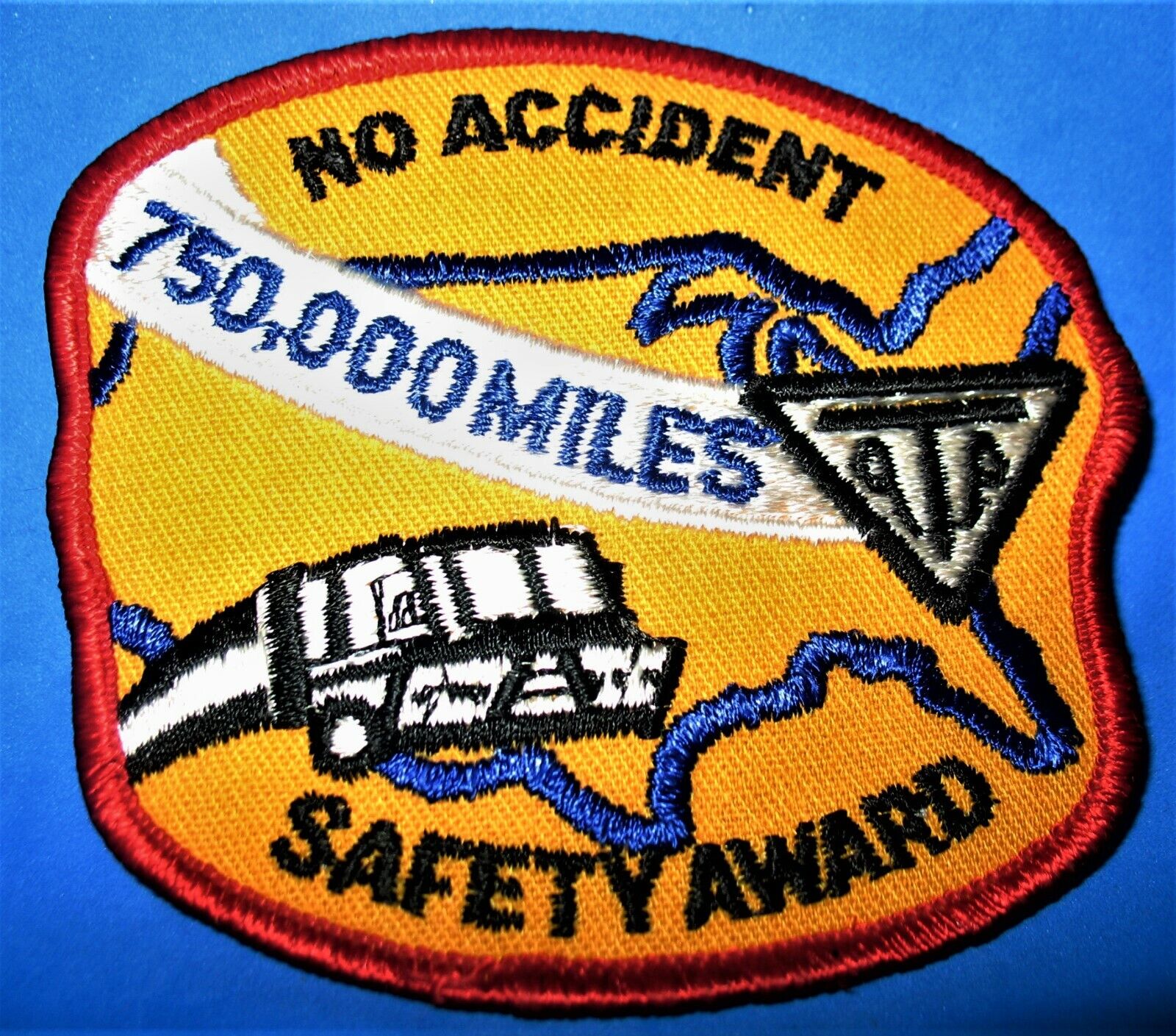Vintage ATA Safety Award Patch 50,000 mile No Accident