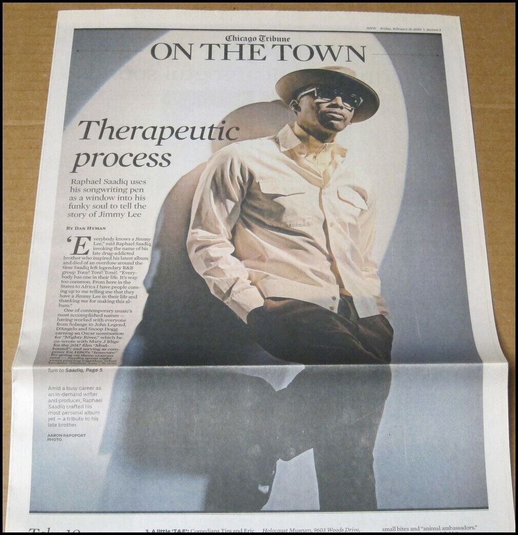2/21/2020 Chicago Tribune On the Town Raphael Saadiq Jimmy Lee Tony Toni Tone