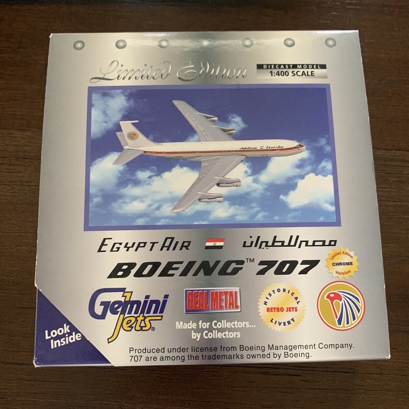 Gemini Jets Limited Edition Egypt Air Boeing 707 Box Only