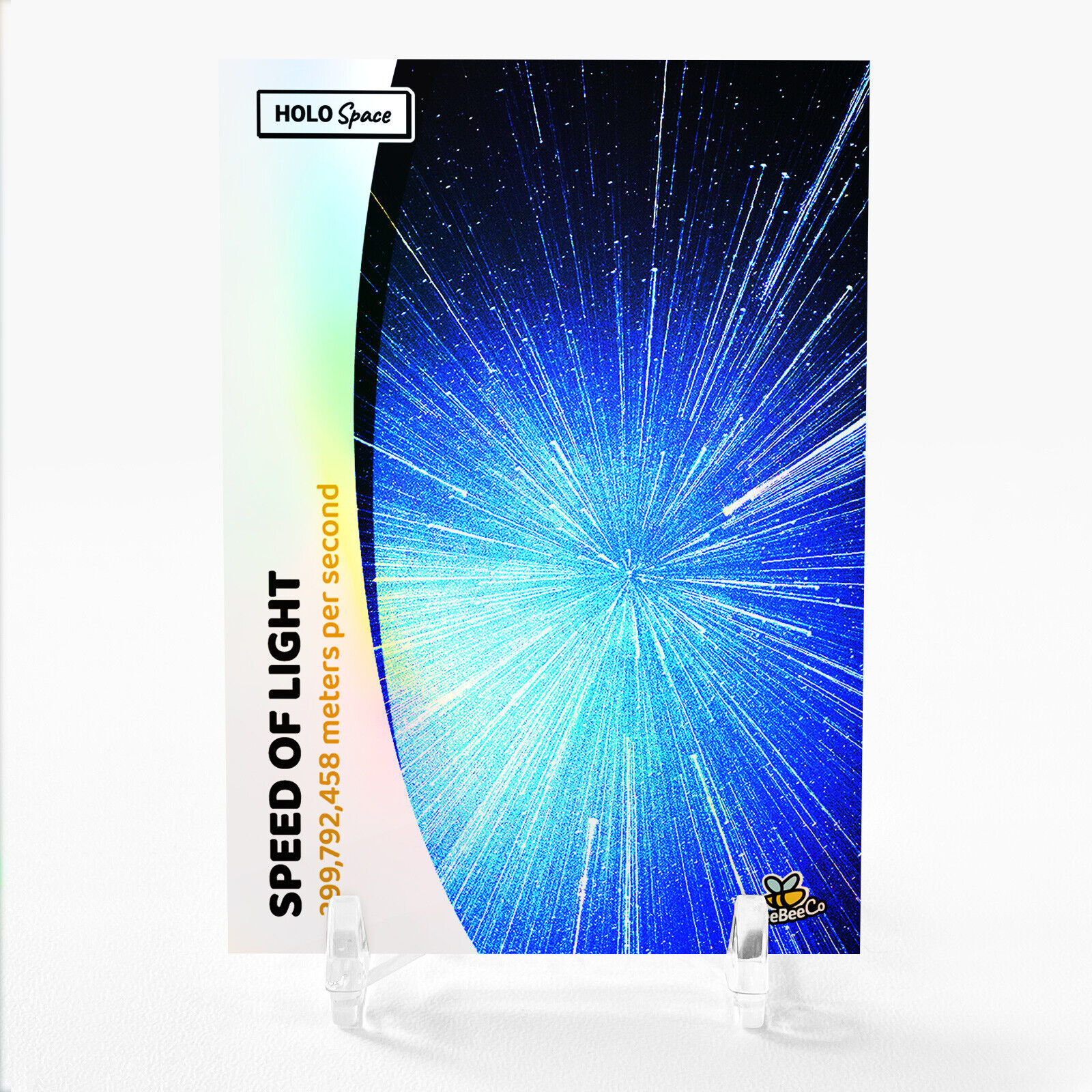 SPEED OF LIGHT Card GleeBeeCo Holo Space 299,792,458 meters per second #SP29