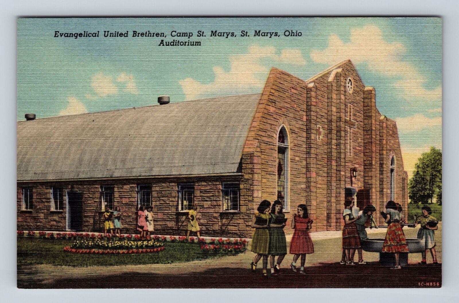 St Mary\'s OH-Ohio, Evangelical United Brethren, Camp St Mary\'s, Vintage Postcard