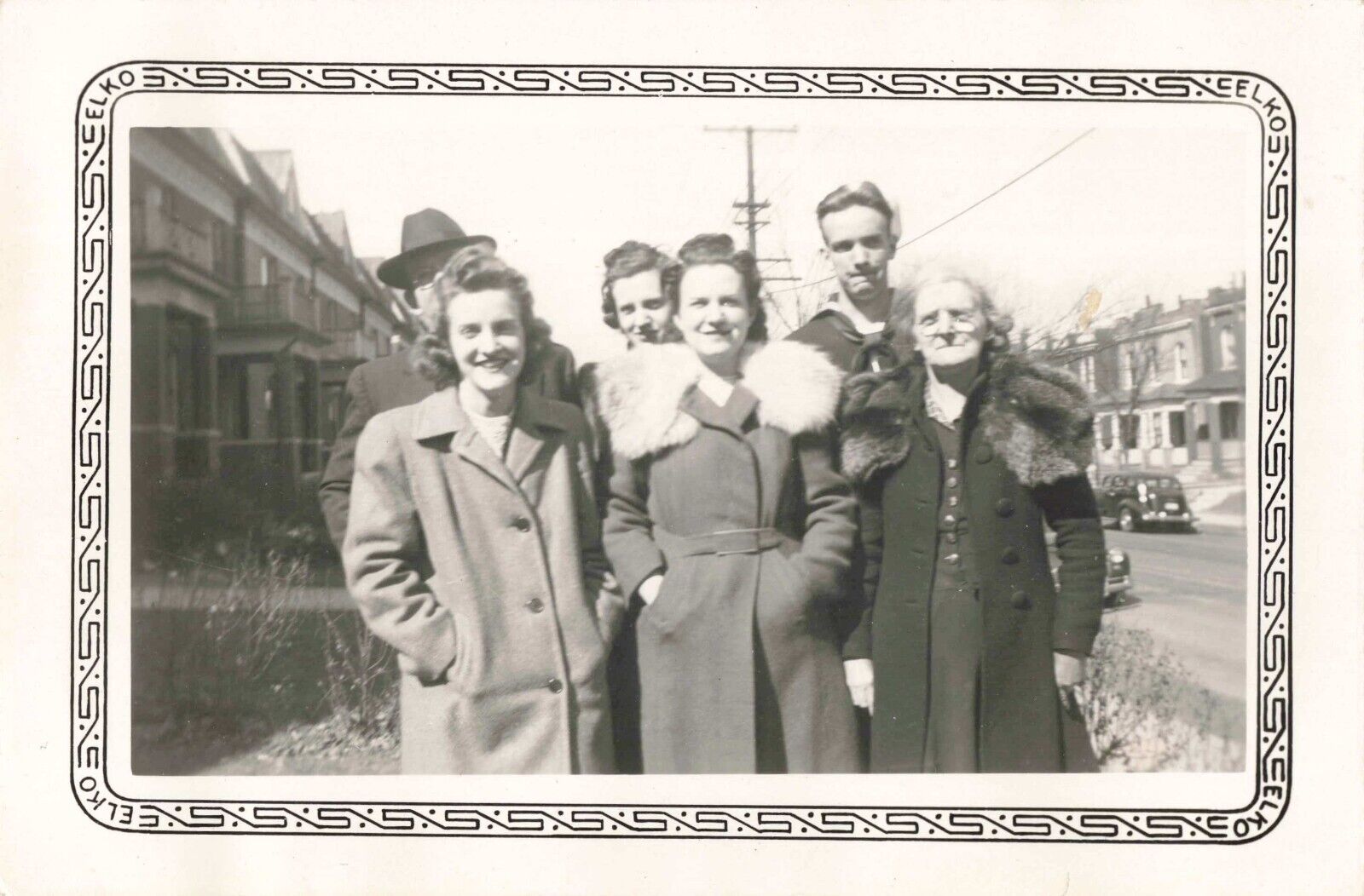 WWII Era Photograph Ephemera 1940s Navy Military Uniform Sailor Family 5\
