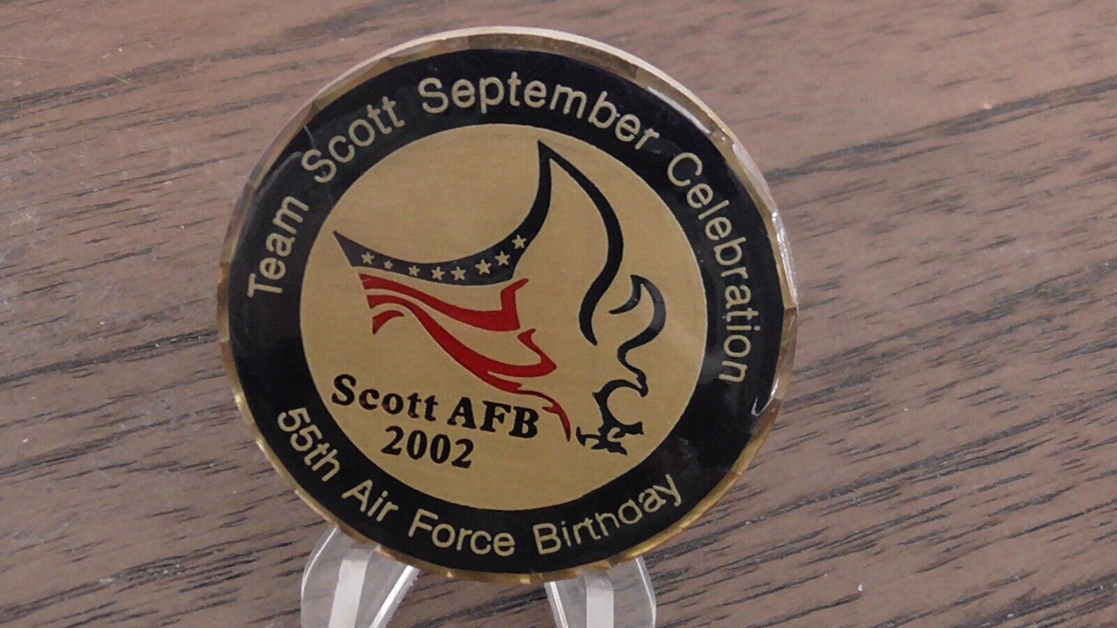 USAF Scott AFB 55th Air Force Birthday September 2002 Challenge Coin #753U