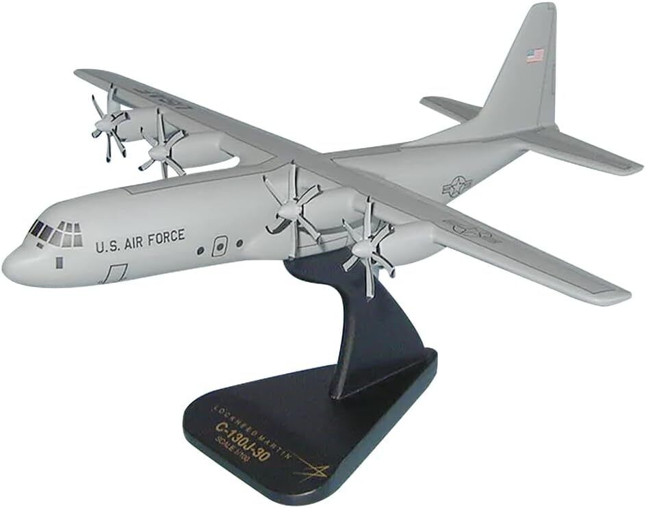 USAF Lockheed Martin C-130J-30 Hercules Transport Desk Model 1/100 SC Airplane