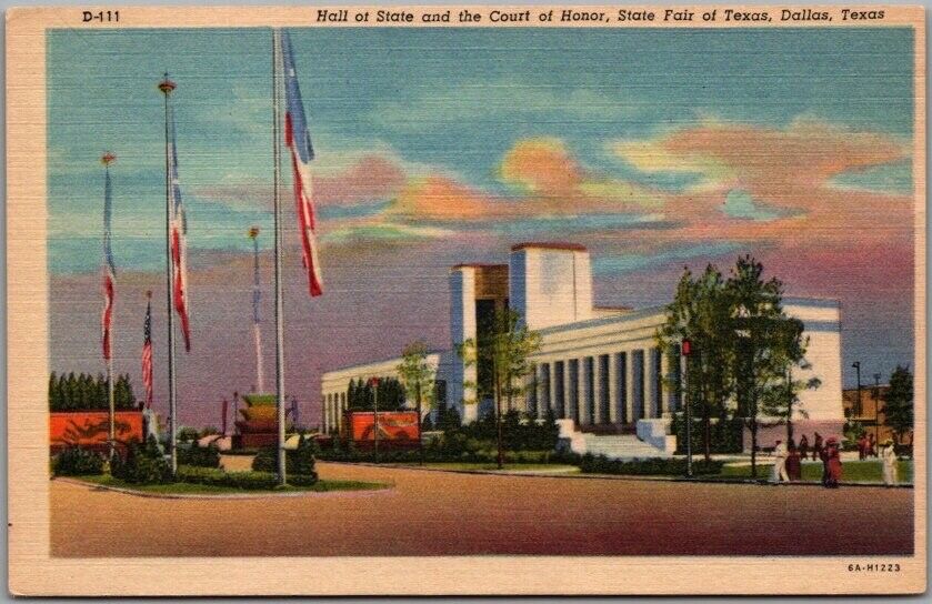 1936 DALLAS, Texas Postcard STATE FAIR OF TEXAS \