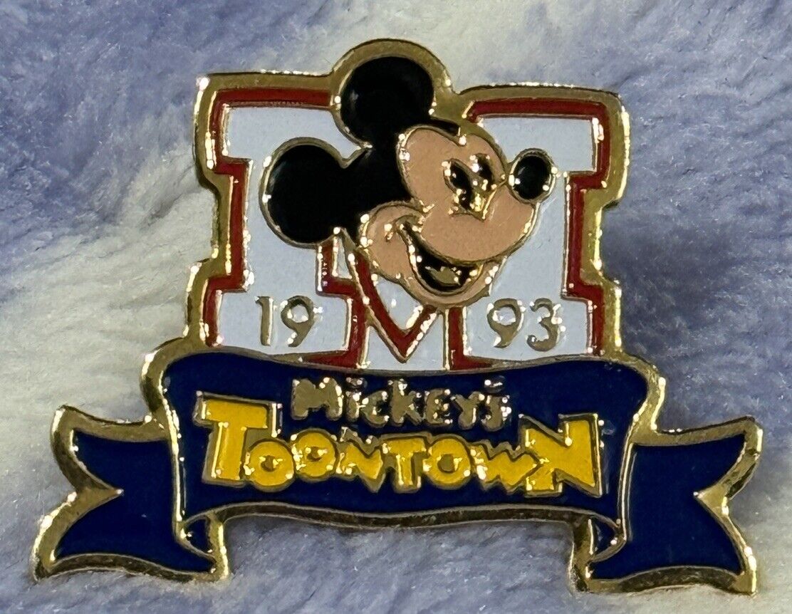 RARE 1993 Disneyland Cast Member Exclusive Mickey’s Toontown Grand Opening Pin
