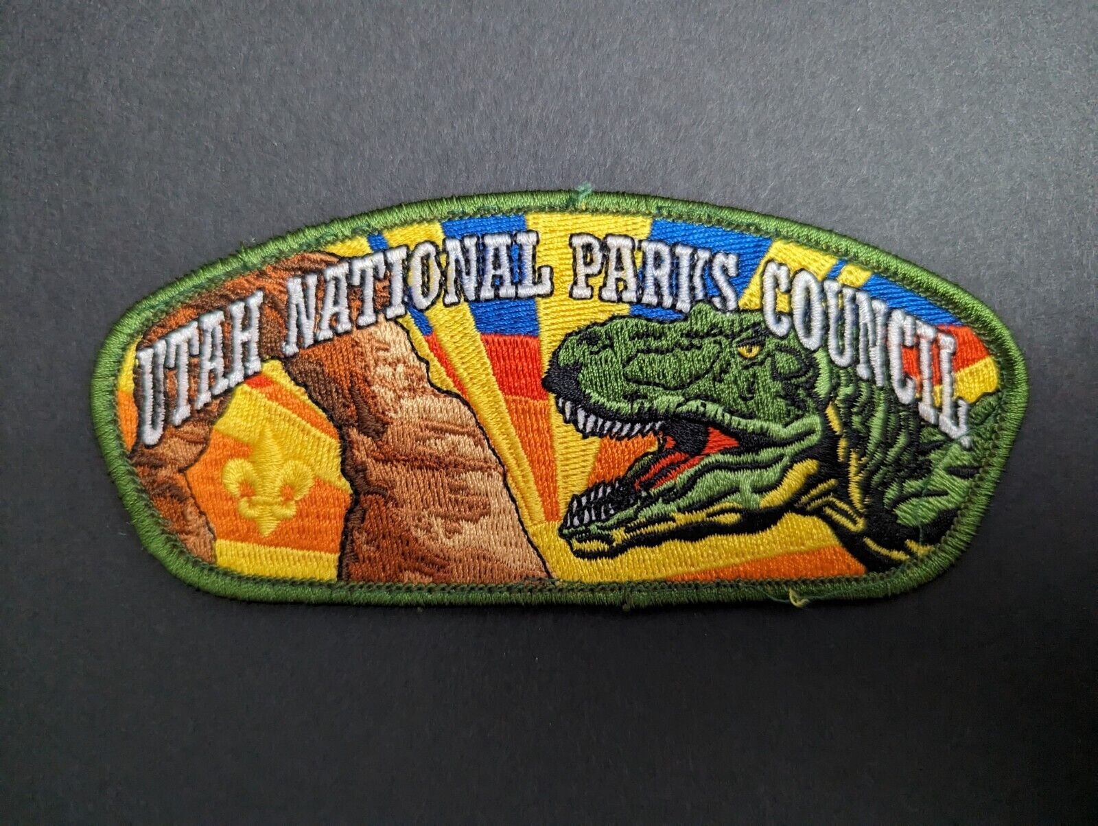Vintage BSA Utah National Parks Council Dinosaur Shoulder Patch