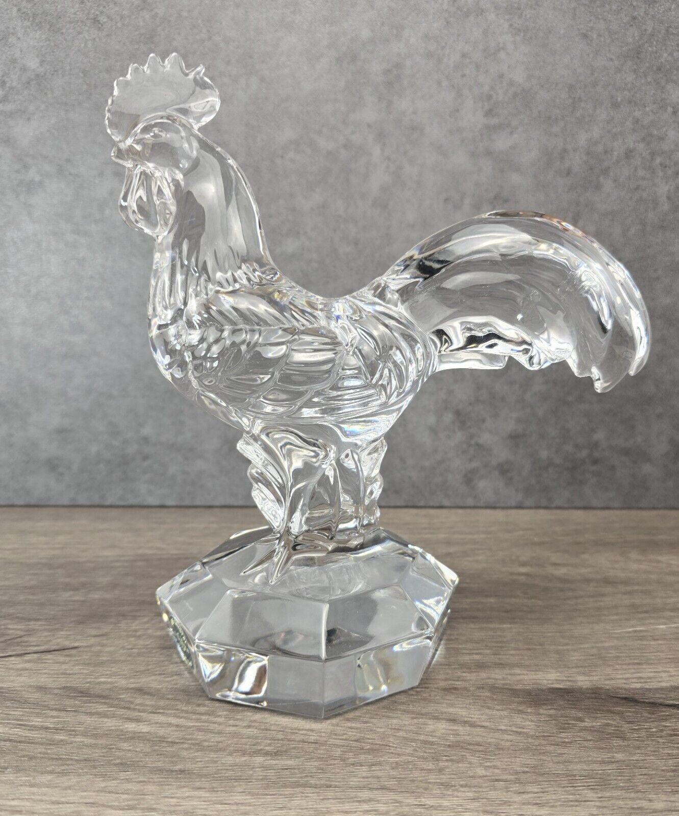 Lenox fine crystal rooster art decor sculpture