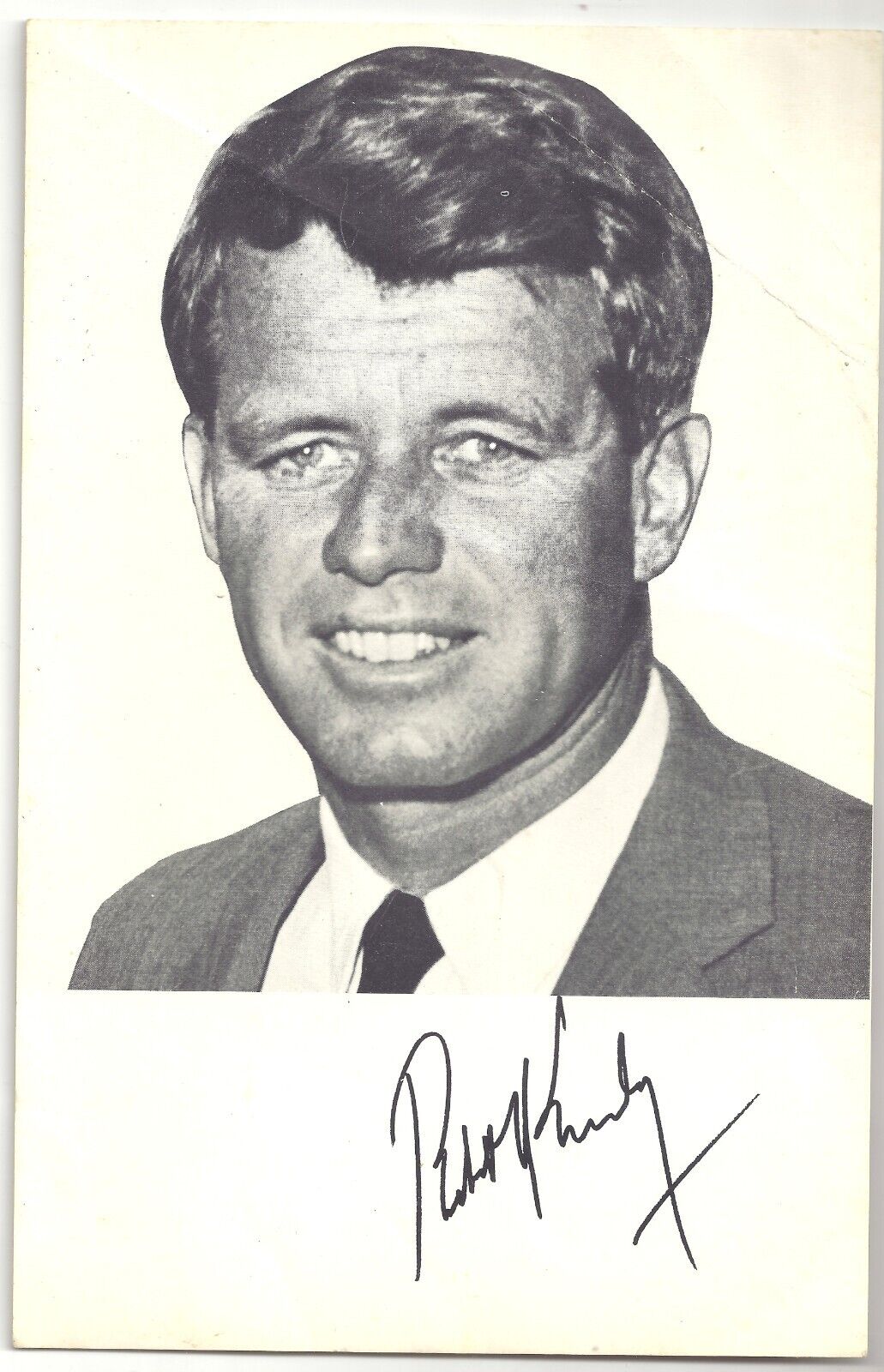 1964 New York Large Robert F Kennedy Voter\'s Photo Card IN SPANISH For US SENATE
