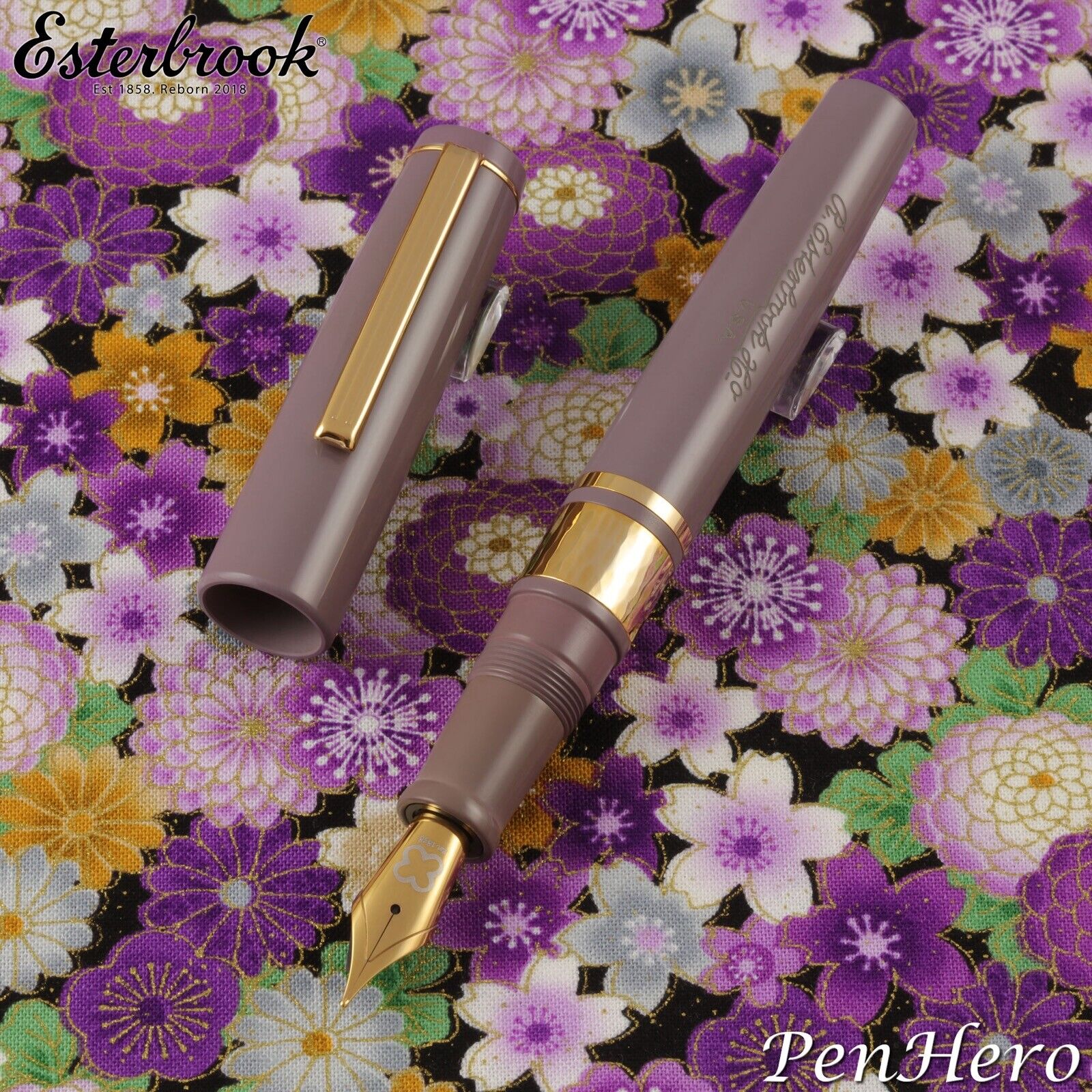 Esterbrook Model J Violet Ebonite Fountain Pen Medium