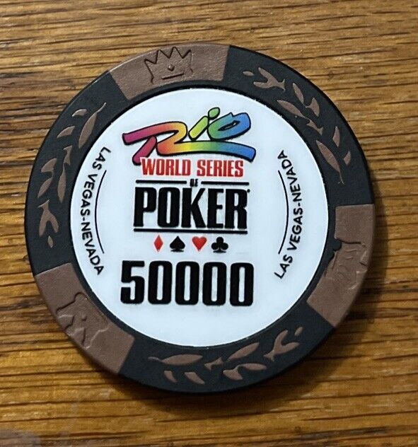 WSOP RIO Las Vegas World Series Of Poker 50000 Chip Discontinued RARE 2014