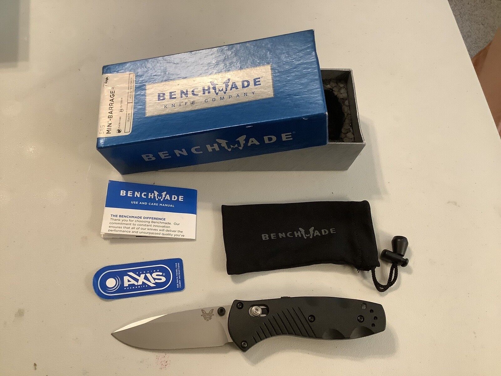 Benchmade 585 Osborne Mini Barrage Assisted Folding Knife 154CM Blade