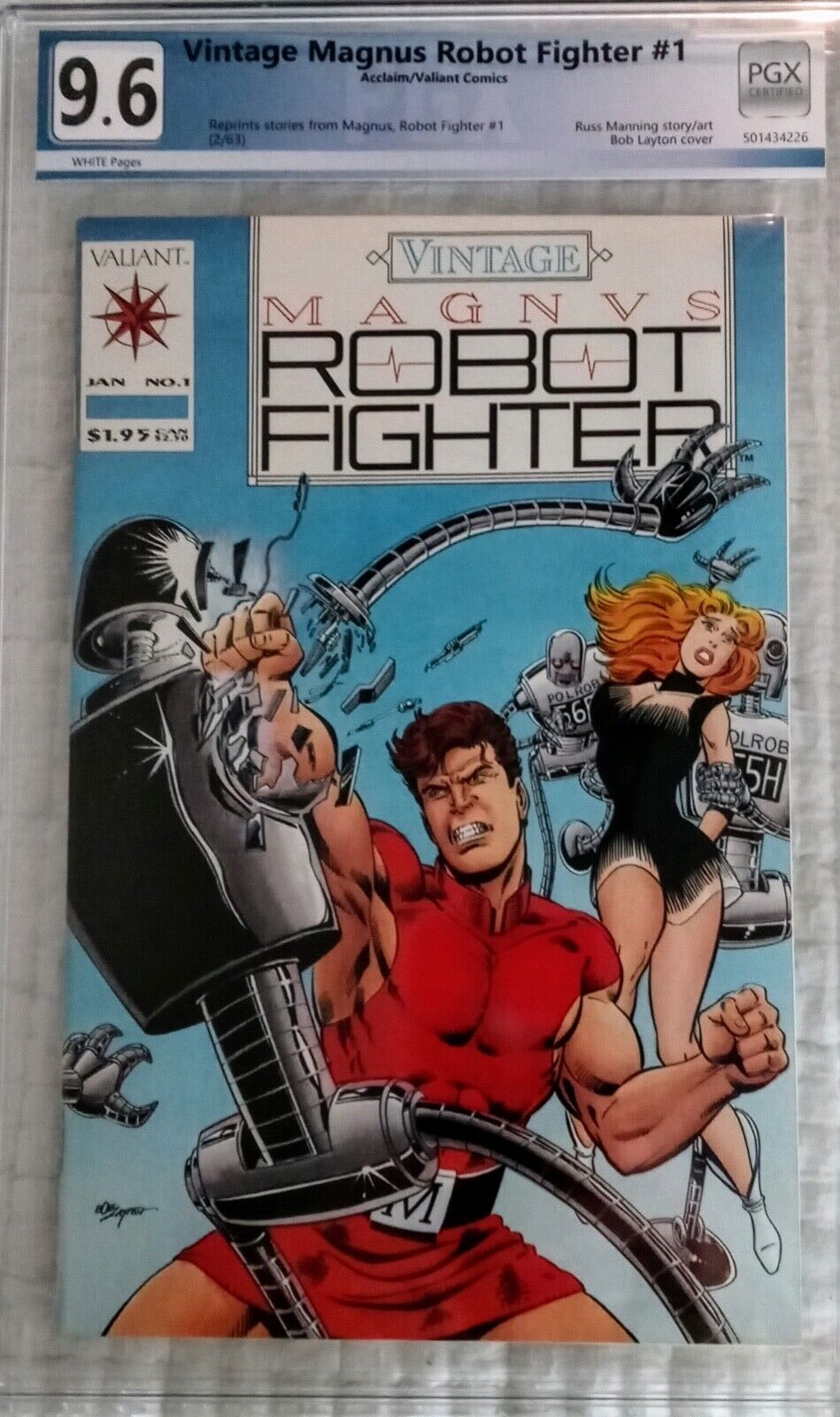 VINTAGE MAGNUS ROBOT FIGHTER #1 PGX 9.6 VALIANT FIRST 1’ST ISSUE - CGC CBCS EGS