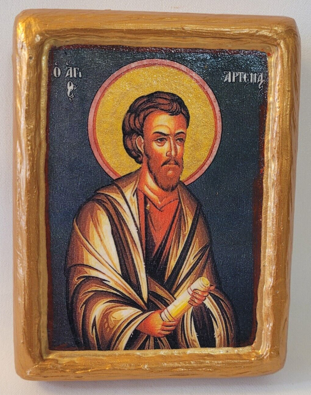 Saint Artemas of Lystra Artemius Artemios Catholic & Greek Eastern Orthodox Icon