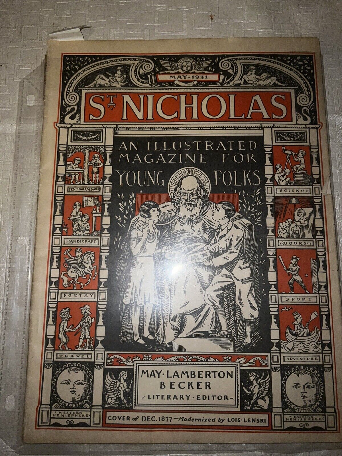 May 1931 St Nicholas Vintage Pulp Magazine- Ilustrated Fiction GOOD CONDITION
