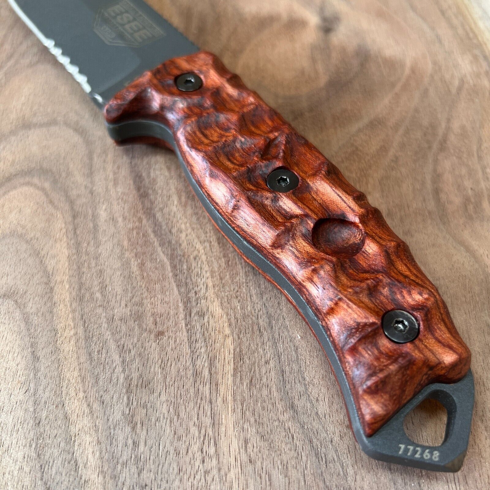 Scales compatible with ESEE-5/6 knife Bubinga wood