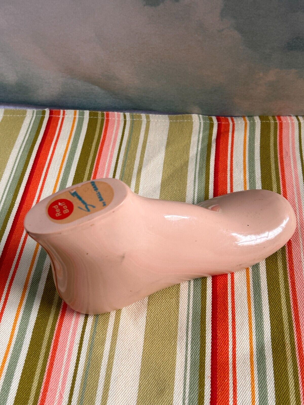 Vintage Plastic Left Foot Sales Display Mannequin CS Pierce Co Brockton MA