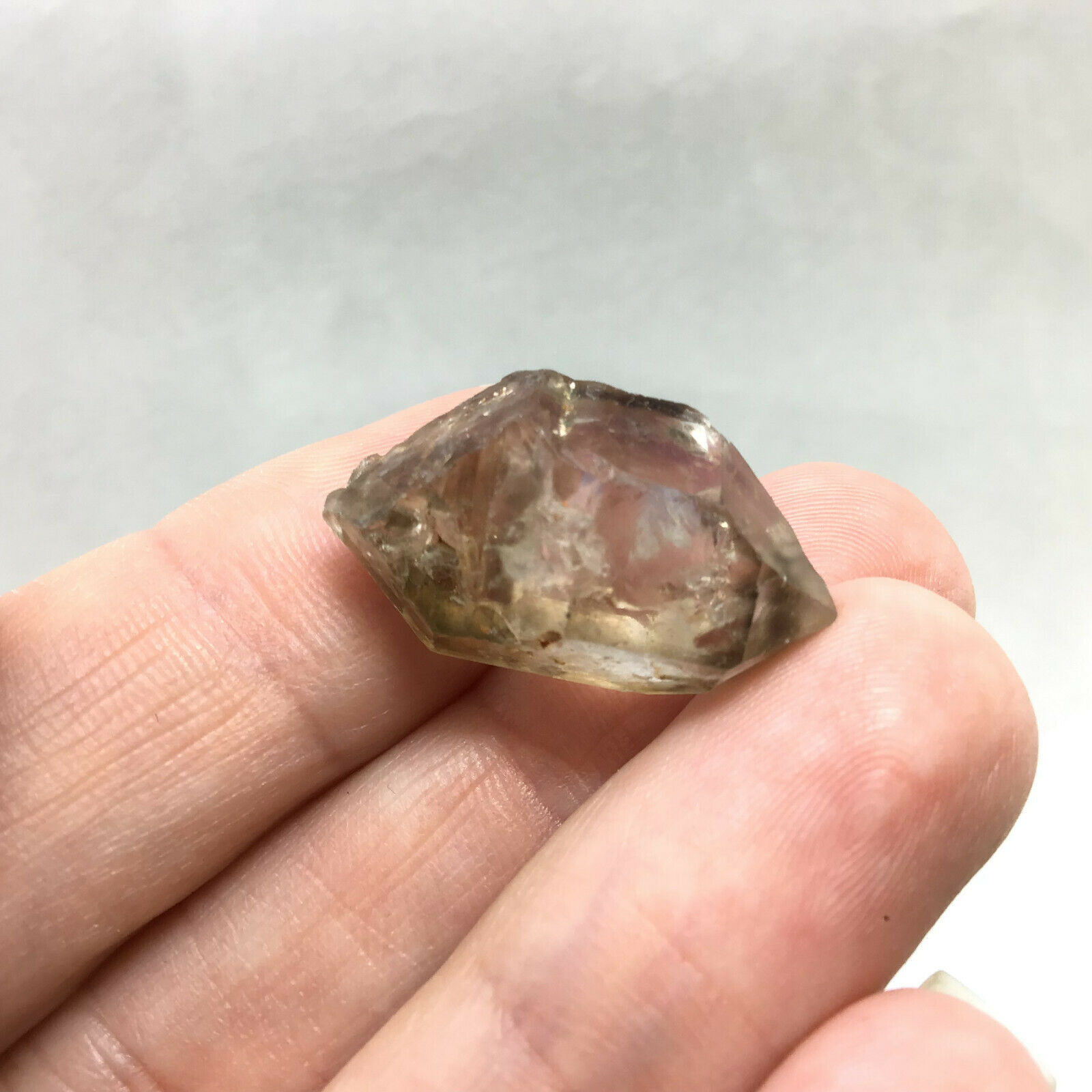 MeldedMind DT Phantom Smoky Quartz Specimen Natural Grey Crystal 1902-235