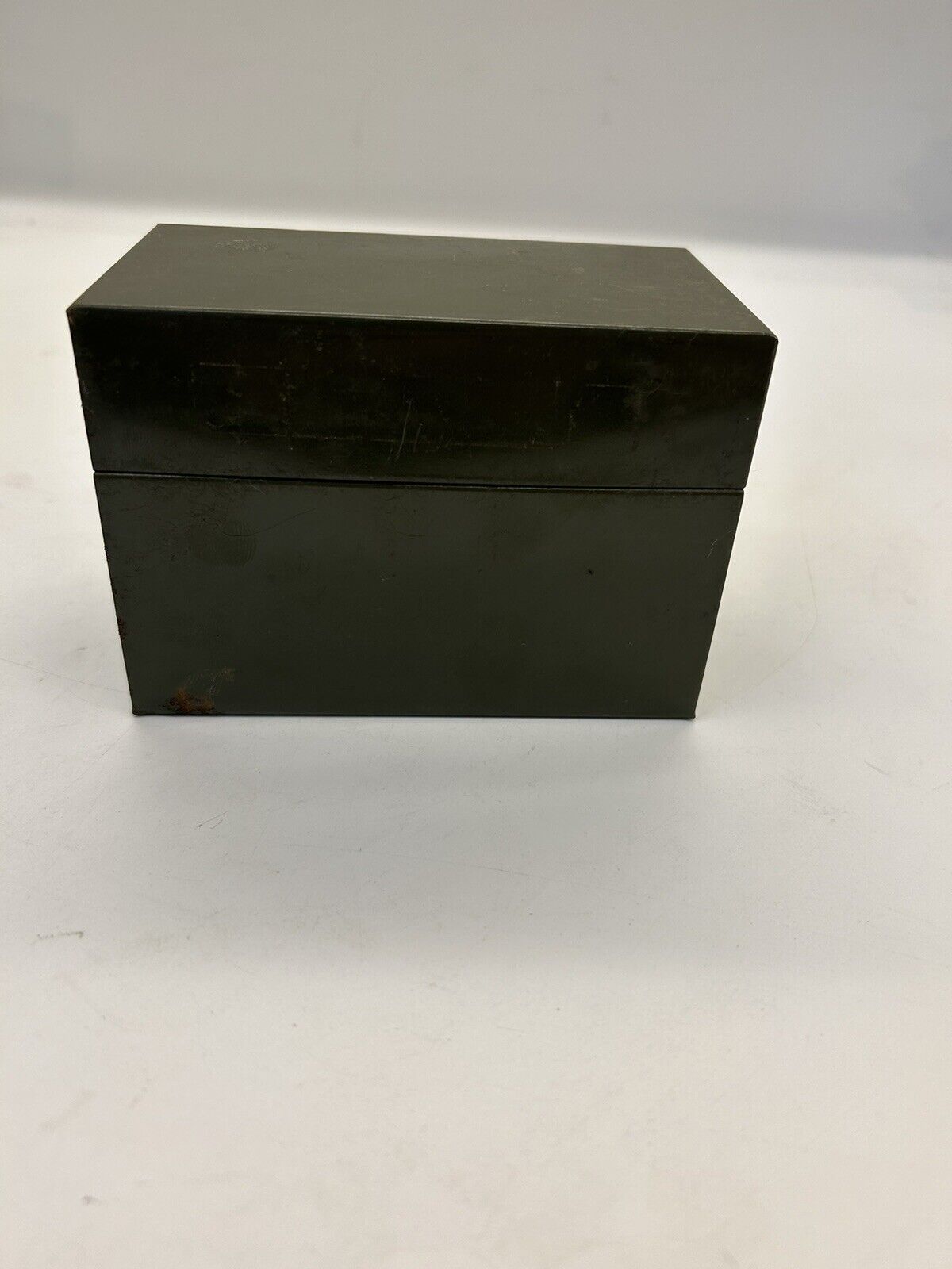 Vintage J. Chen&Co. Green Metal Recipe Box