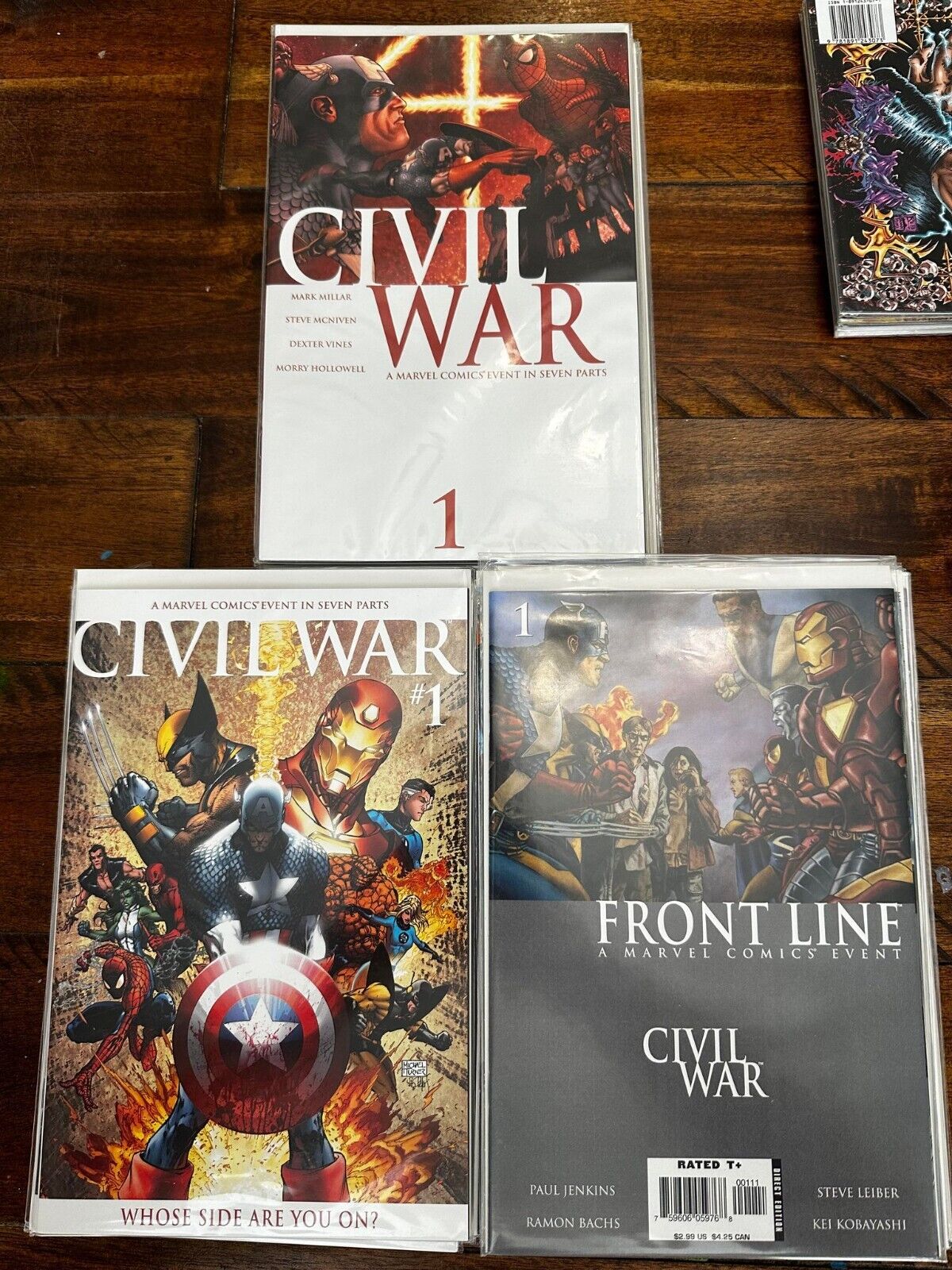 Civil War 2007 1-7 Complete Comic Run + All Michael Turner Variants + Frontline