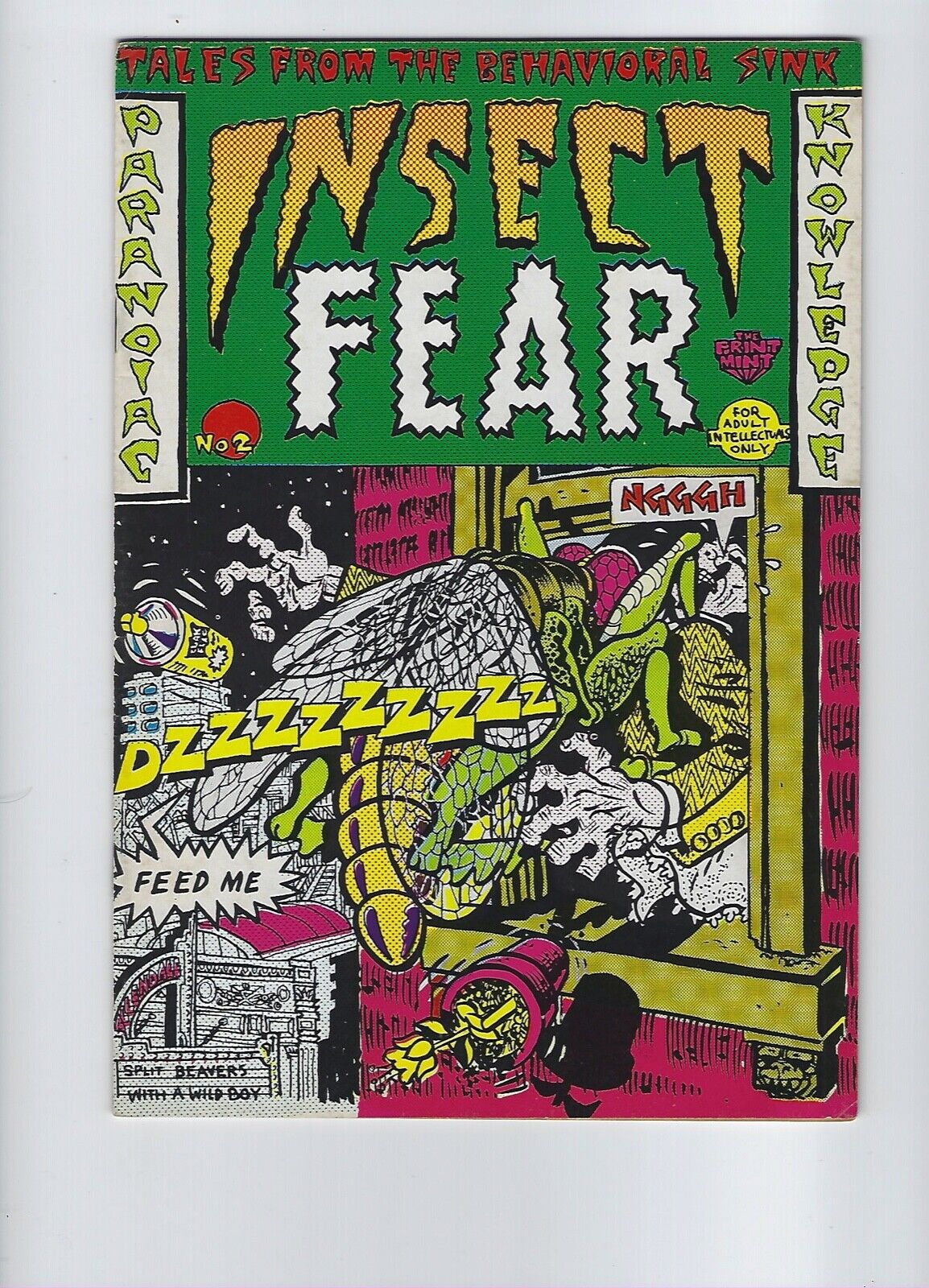 Insect Fear #2 Print Mint  Spain  Flat tight glossy Underground Comix