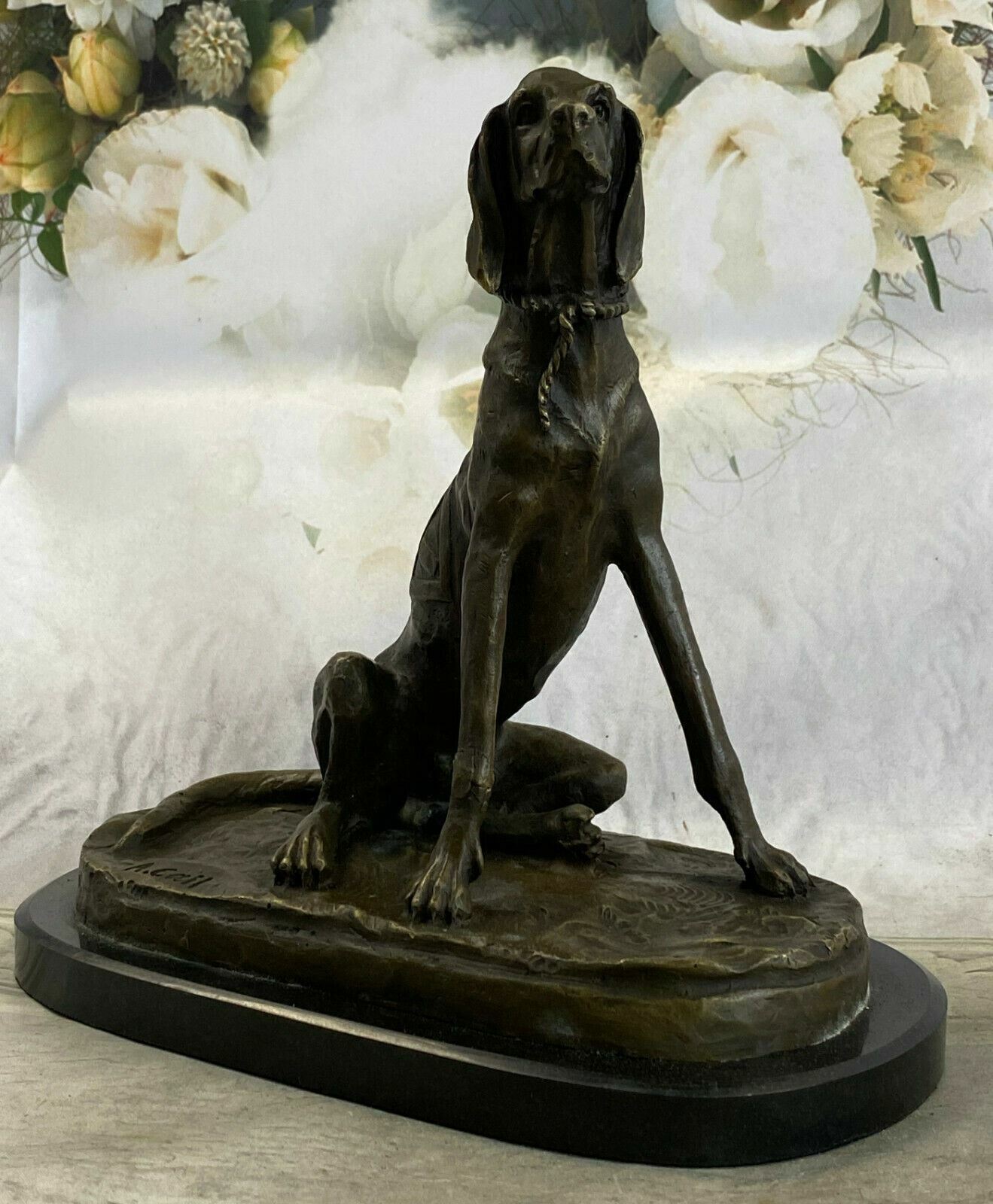 Basset Hound Medium Hot Cast Bronze Sculpture Dog Lovers Gift Bassett DEAL