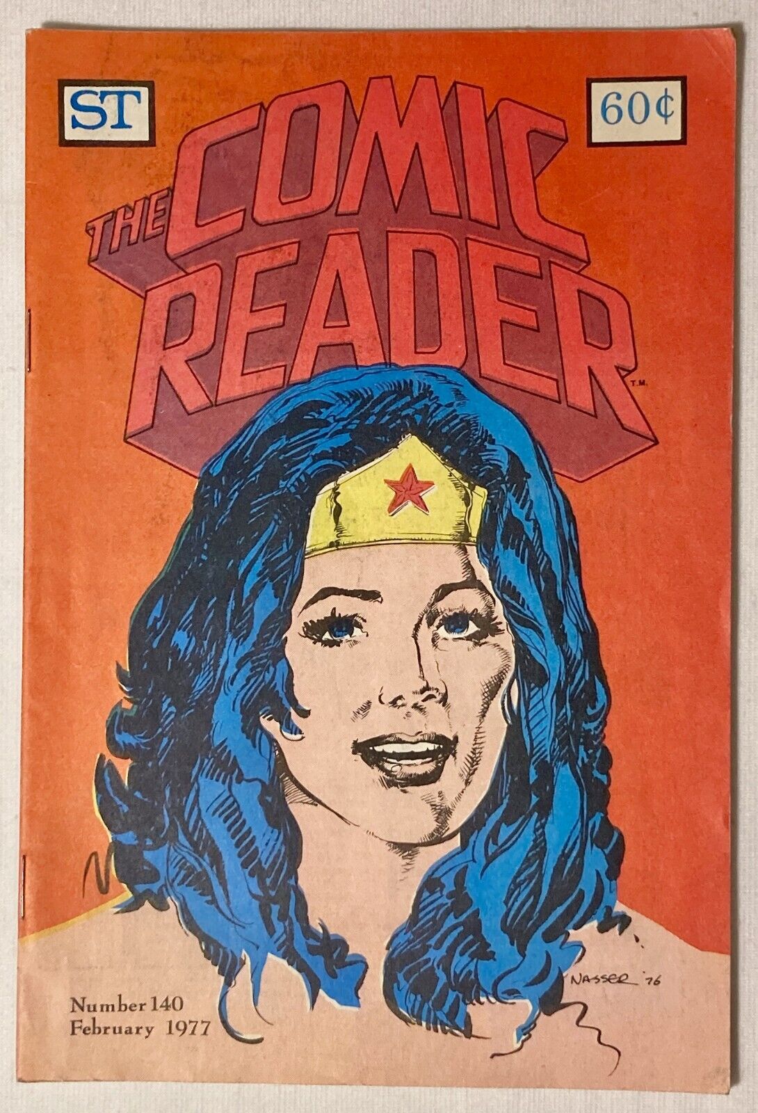 The Comic Reader #140 -- February 1977 - Mike Nassar Wonder Woman Cover