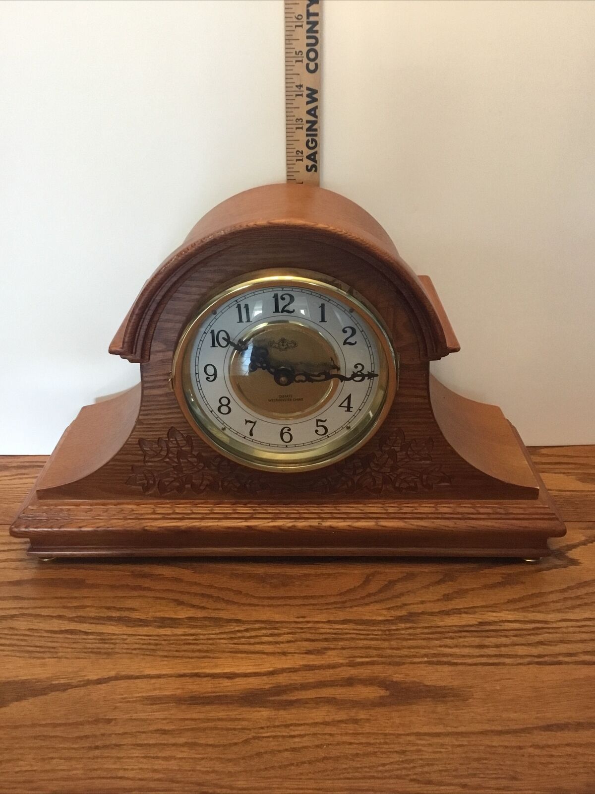 D&A Quartz Westminster Chime Mantel Clock Tested Working 