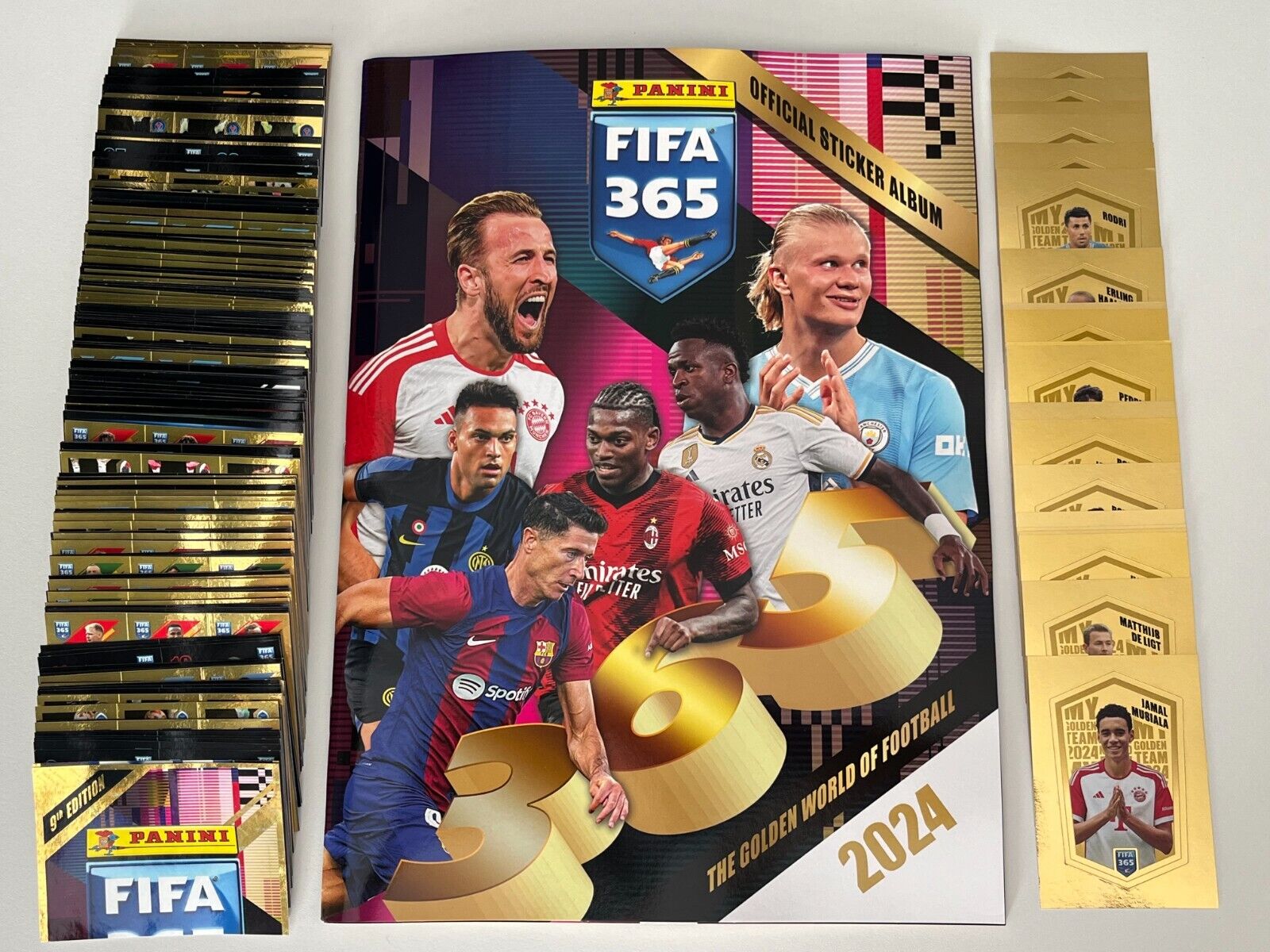 Panini FIFA 365 2024 - Complete Set: 462 Stickers (437 + 25 Golden Team) + Album