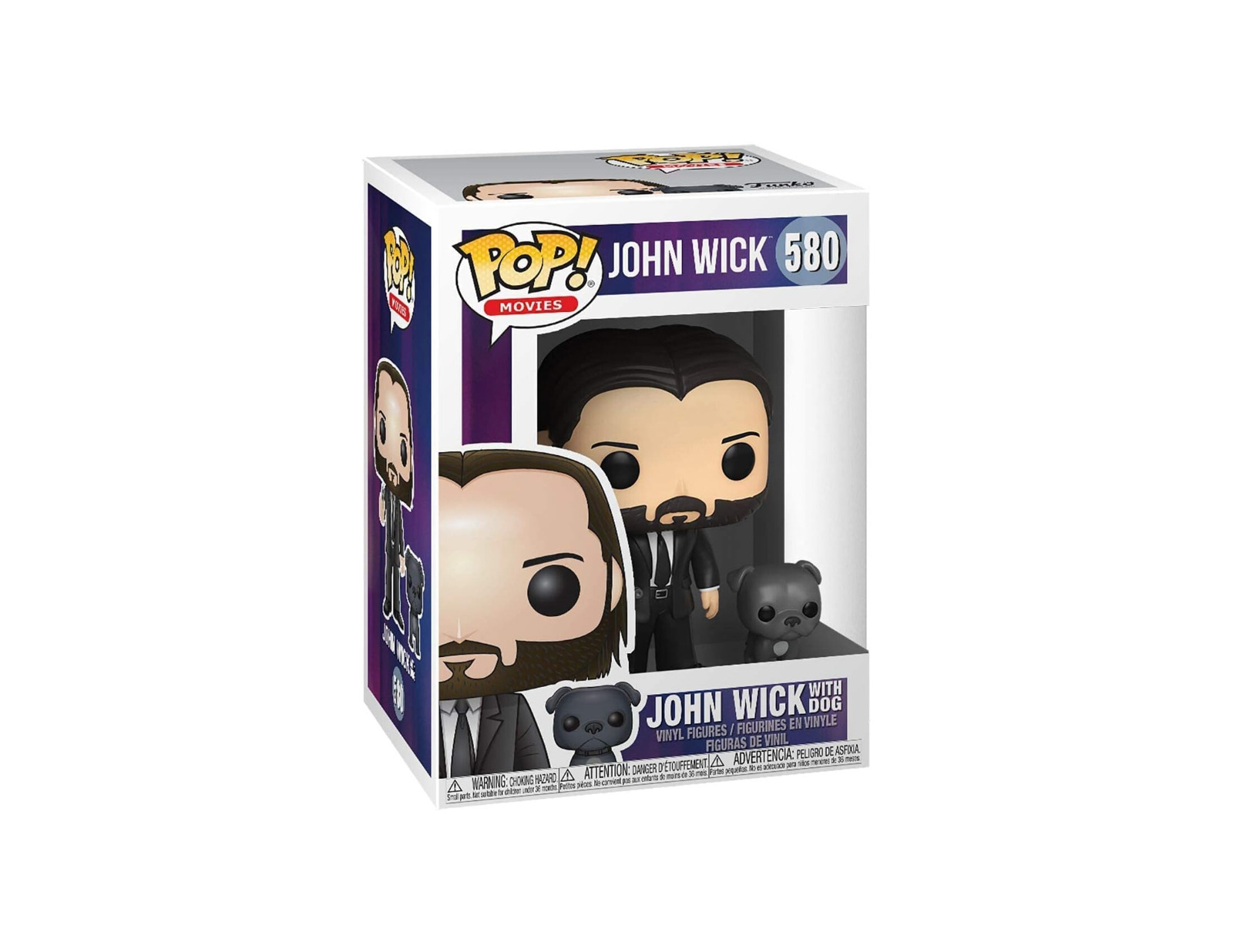 Funko POP Movies - John Wick with Dog #580 with Soft Protector (B31)