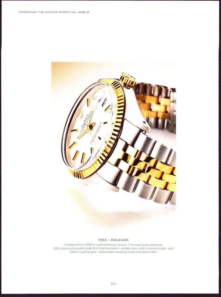 2022 Print Ad Men's Watches Rolex Oyster Perpetual 1933 Rolesor: See Back Page