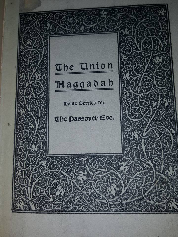 UNION PASSOVER HAGGADAH 1907 REFORM JUDAISM NON TRADITIONAL 1st Edition Pessach