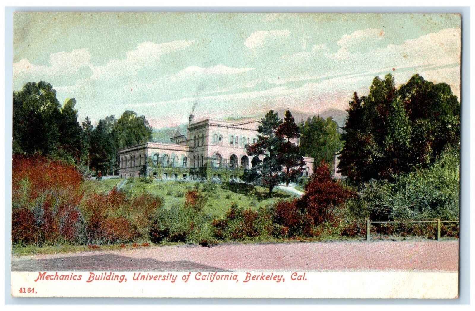 c1910's Mechanics Building University Of California Berkeley CA Antique Postcard