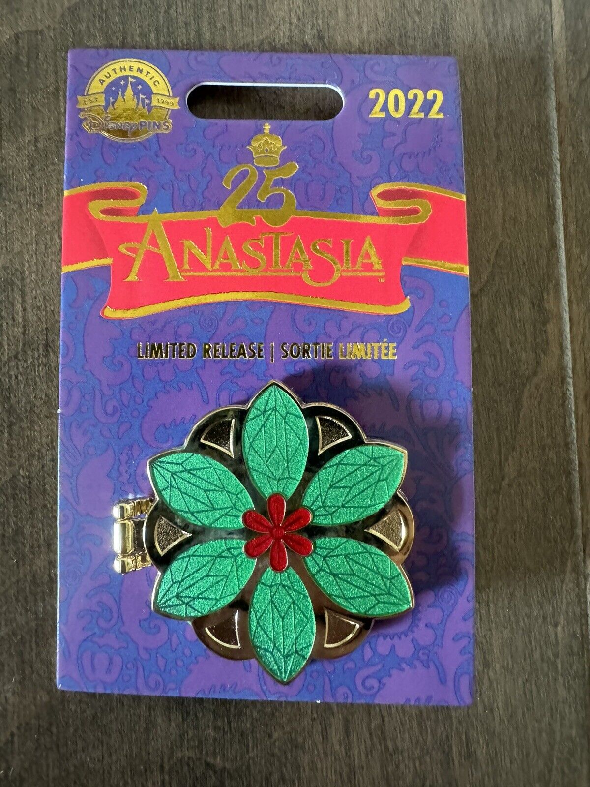 Anastasia Together in Paris 25th Anniversary 2022 Hinge Disney Store Pin Limited