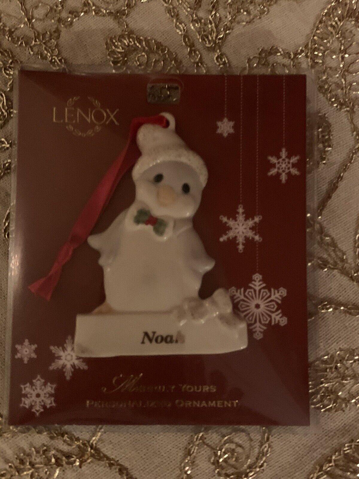 Lenox personalized ornament ~Noah-