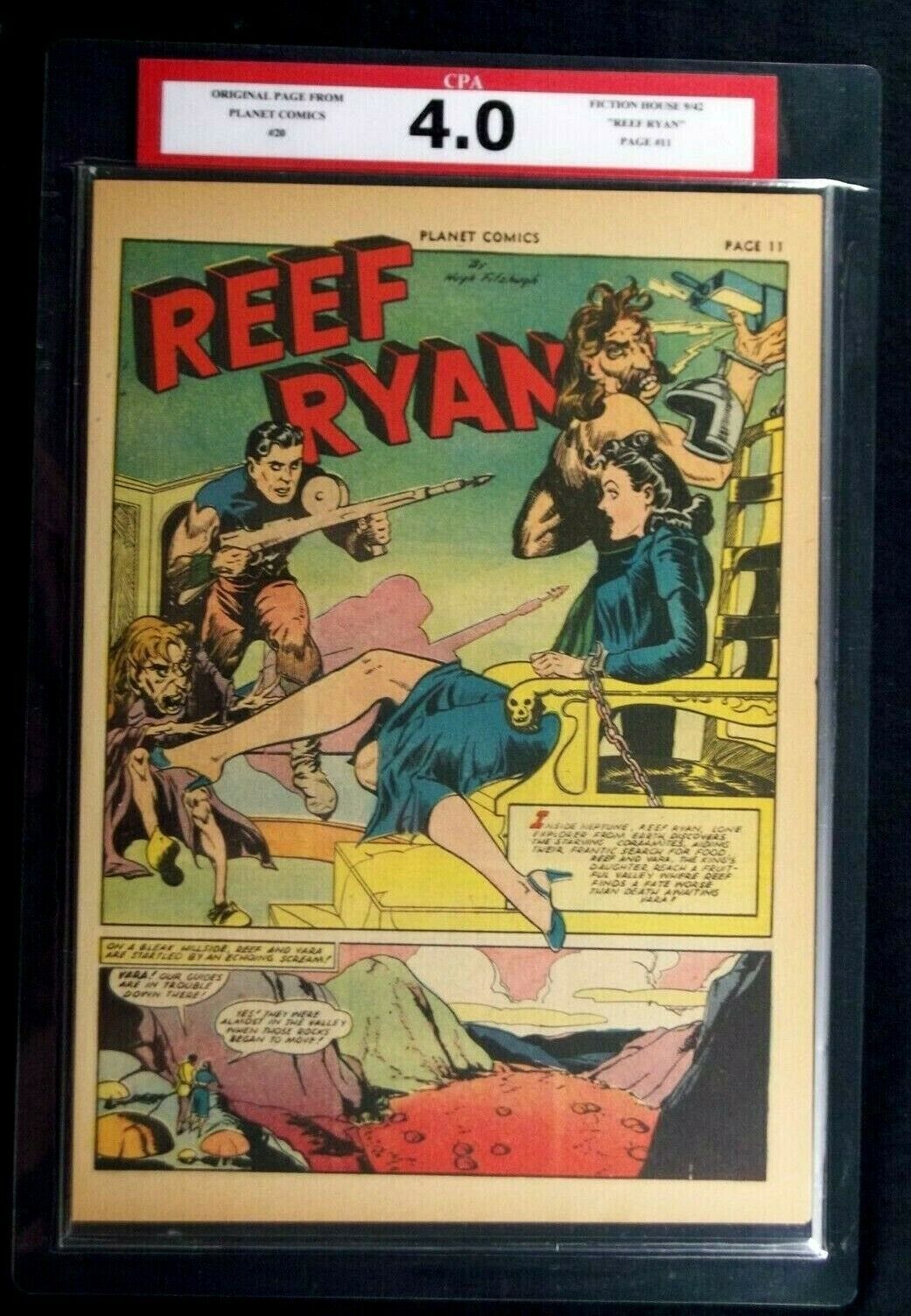 Planet Comics #20 CPA 4.0 Single page #11 Reef Ryan Bondage panel