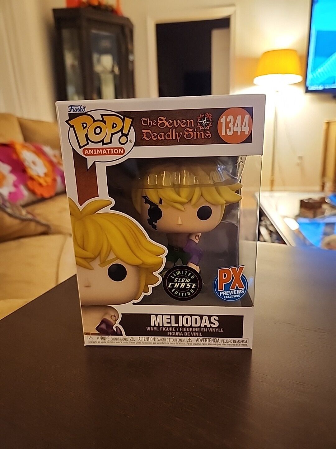 Funko Pop The Seven Deadly Sins Meliodas #1344 PX Exclusive Chase w/ Protector