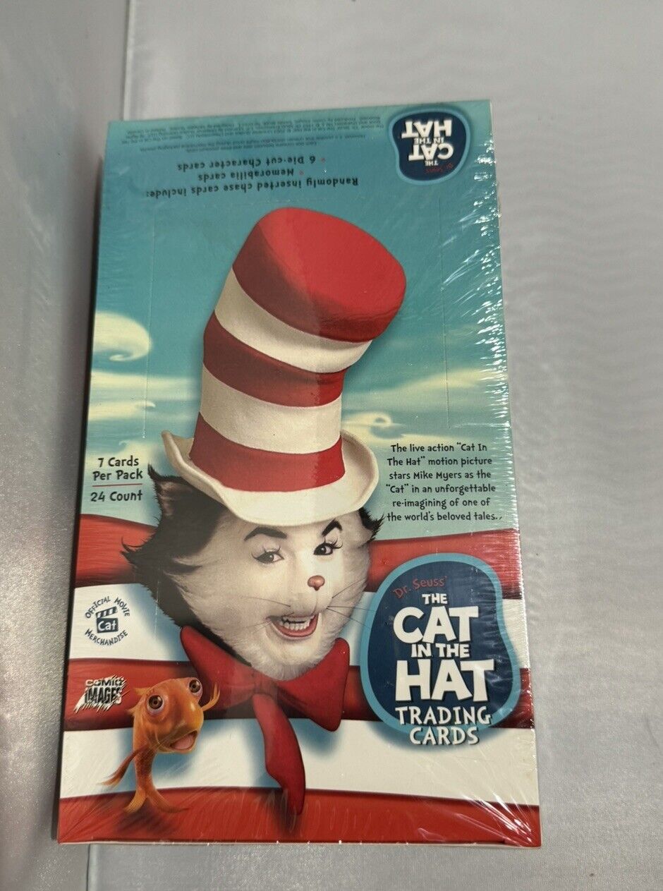 THE CAT IN THE HAT MOVIE TRADING CARDS 2003 COMIC IMAGES SEALED BOX CASE