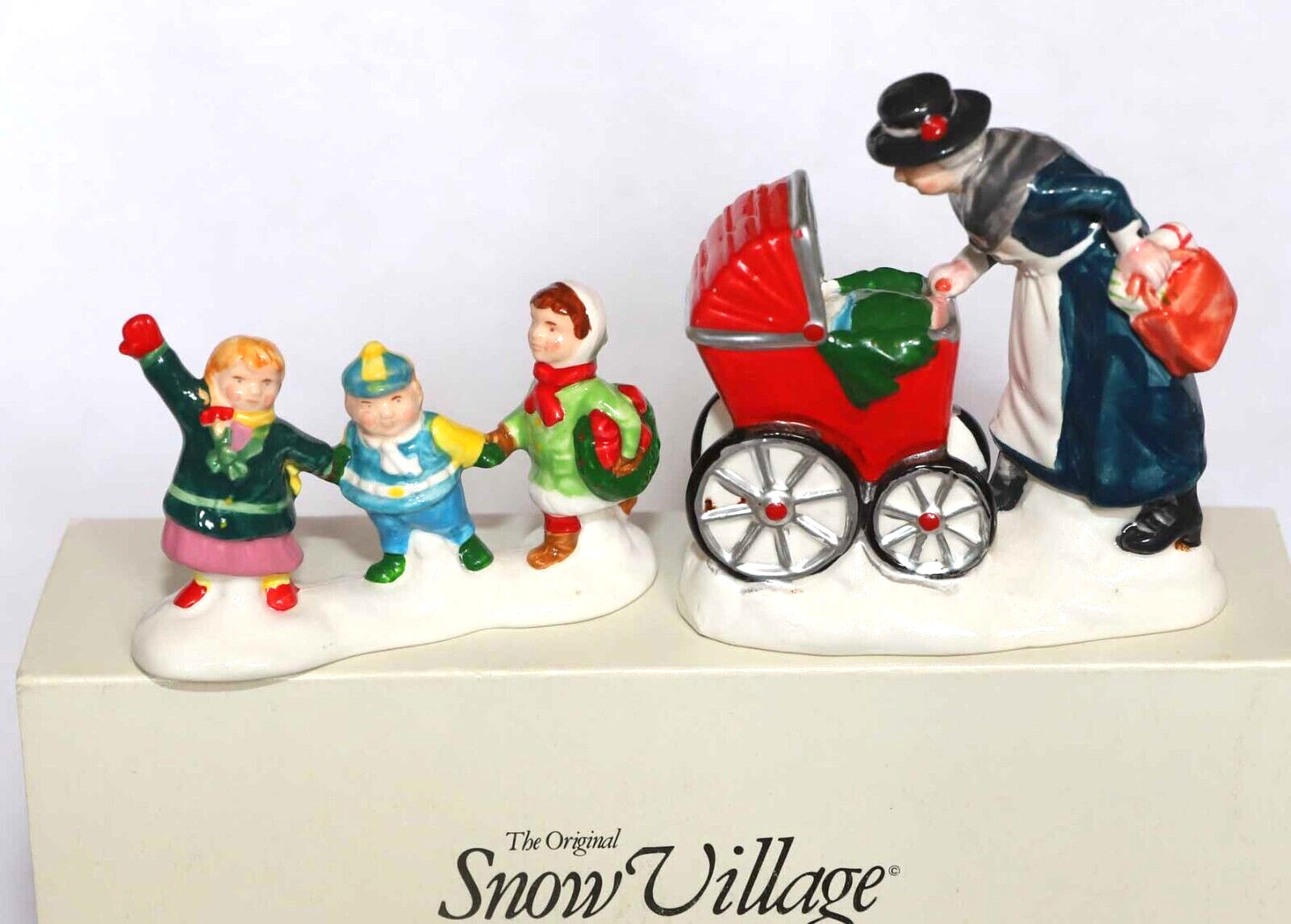 DEPT 56 NANNY AND THE PRESCHOOLERS 5430-5 SNOW VILLAGE CHRISTMAS