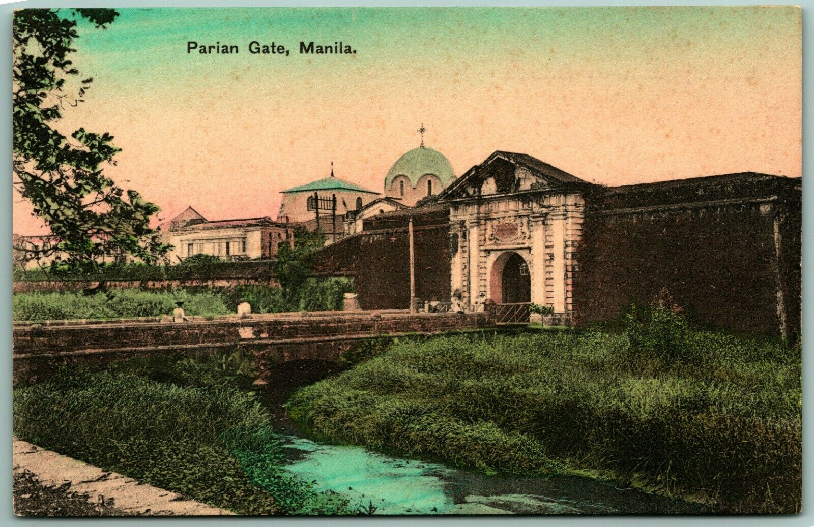 Parian Gate Manila Philippines UNP Unused 1910s DB Postcard H7