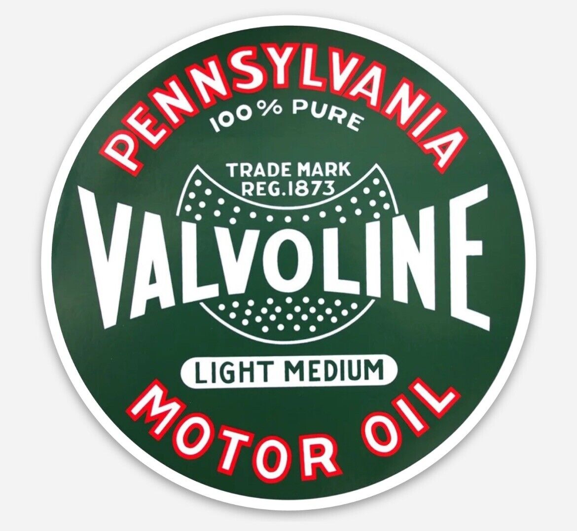 Vintage retro style Valvoline Racing Oil Logo Vinyl Decal sticker