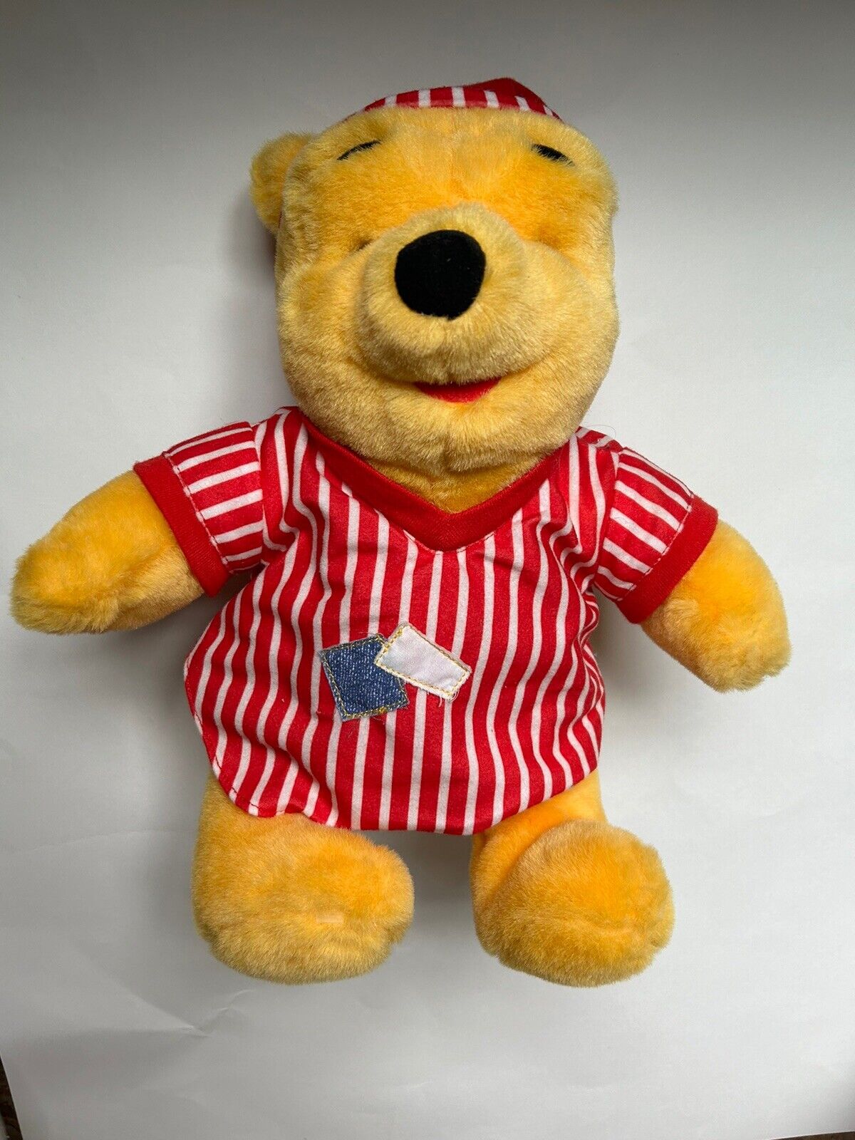 Vtg 1998 Mattel Disney Winnie the Pooh Bear Pajamas Plush Stuffed No Backpack