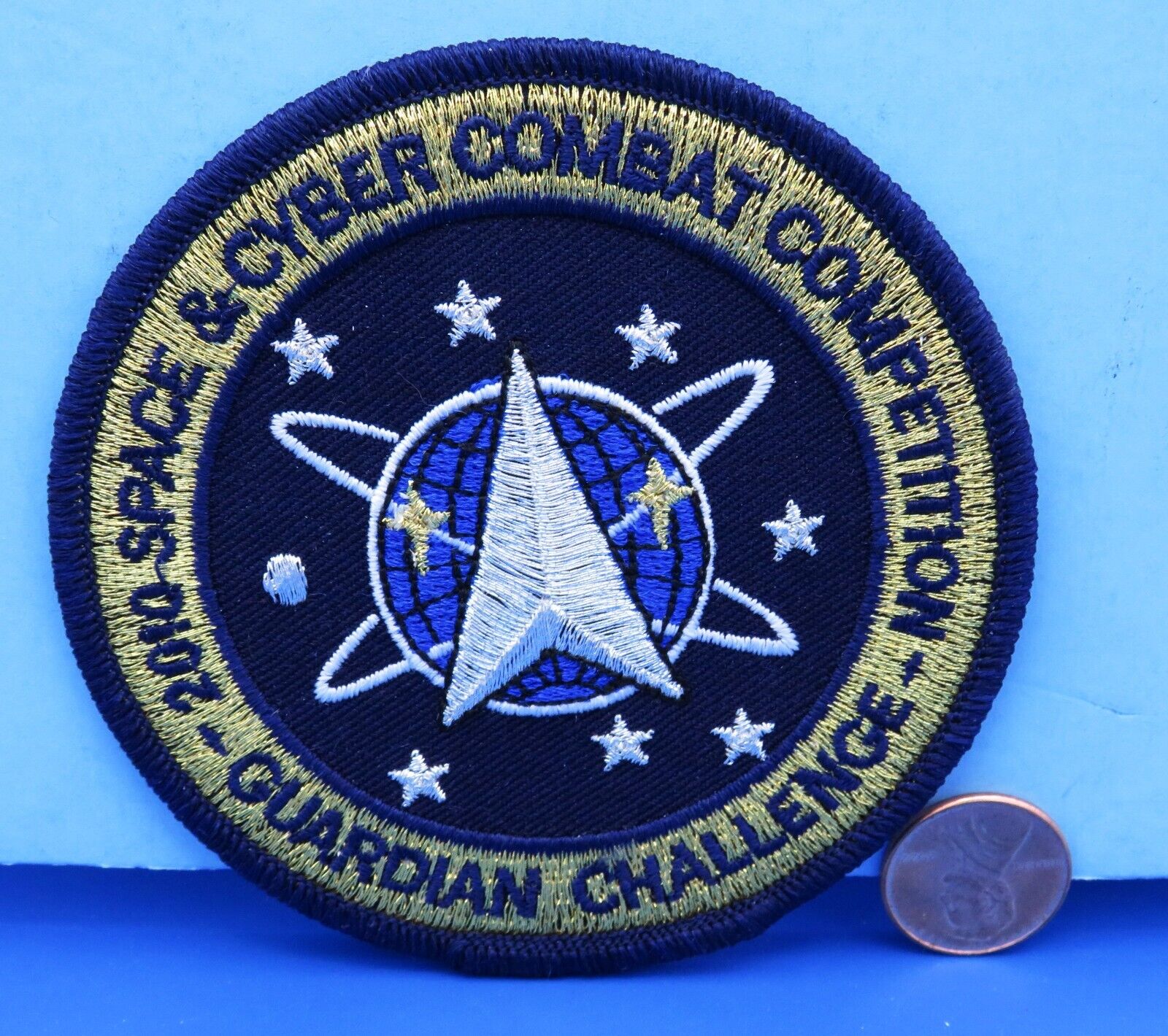 NASA PATCH vtg GUARDIAN CHALLENGE \'10 Space & Cyber Combat Competition Variant 2