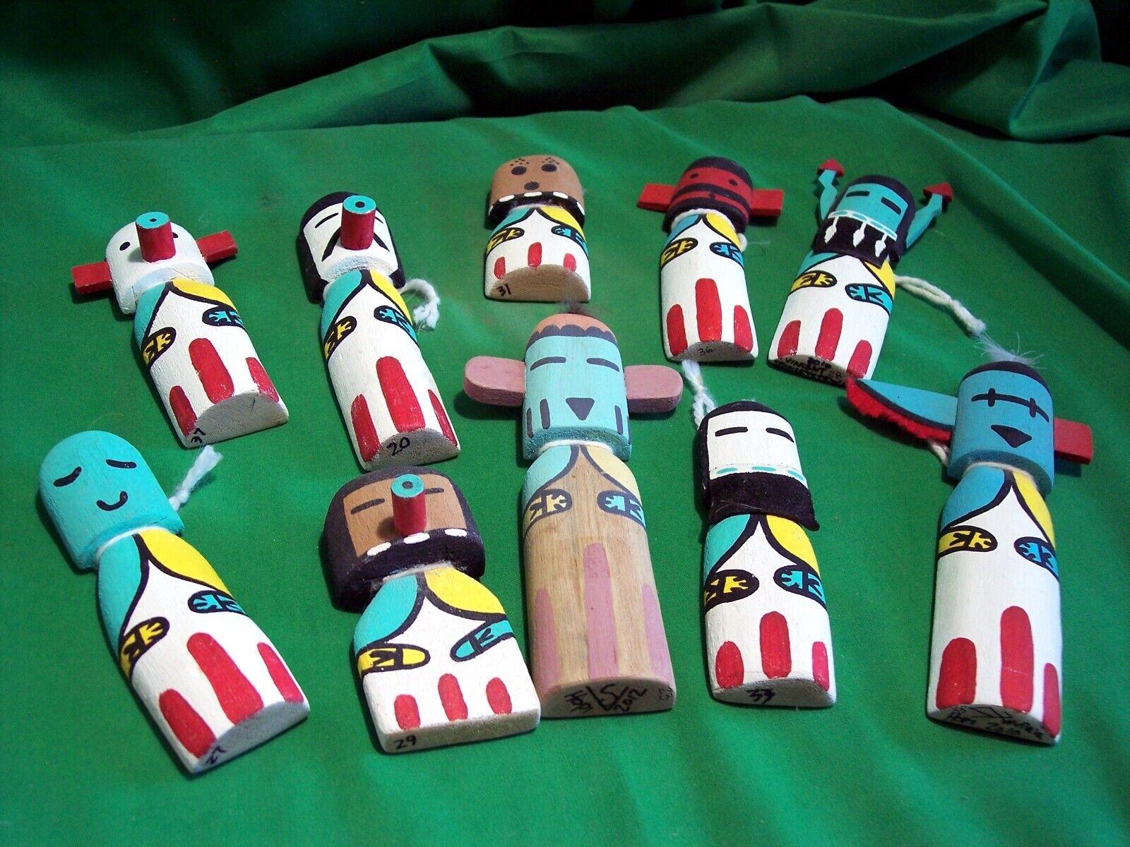 Hopi Kachina Dolls - Attack of the Cradle Kachinas 10 Kachina Dolls - Great
