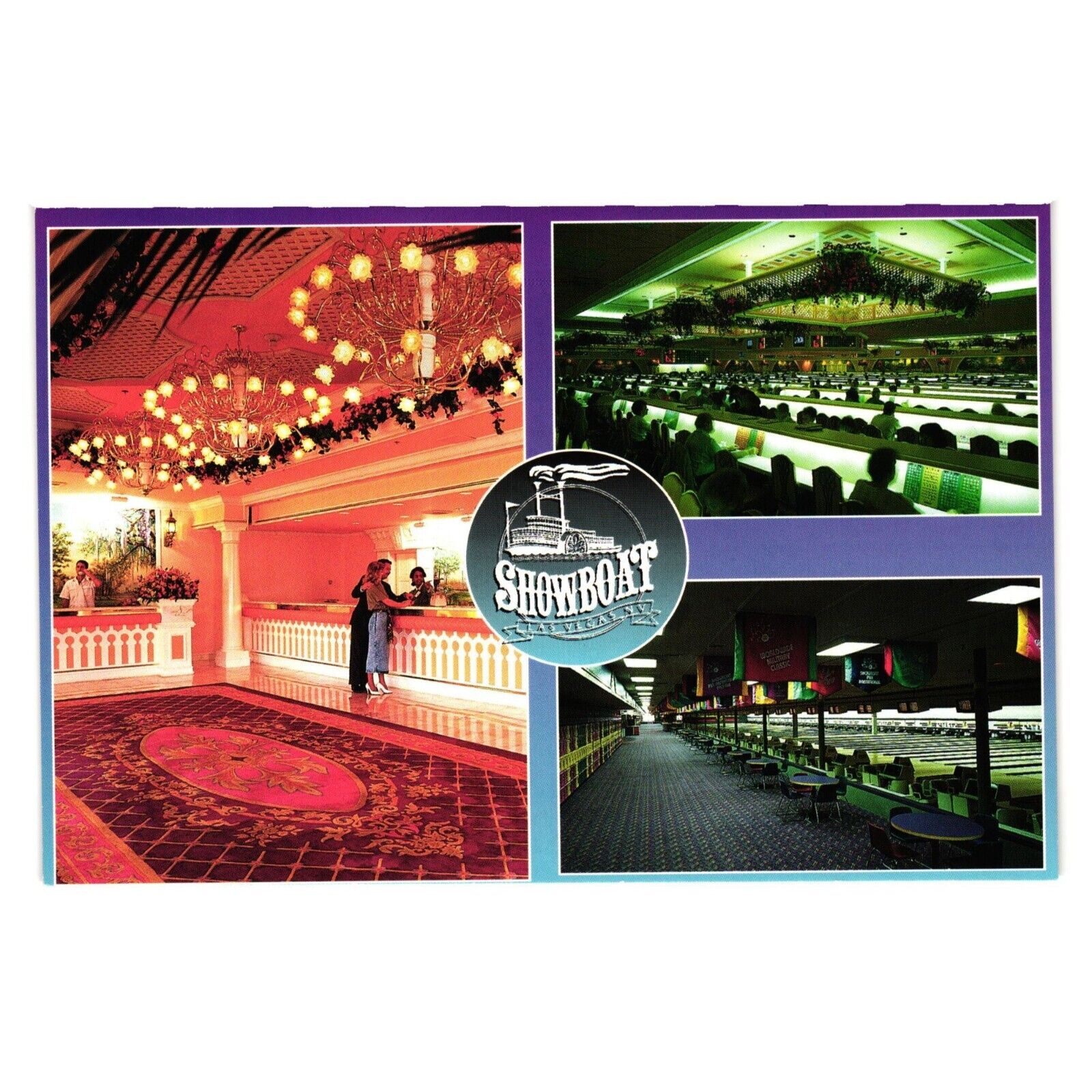 Vintage Postcard Showboat Hotel 1993 Las Vegas Nevada Casino Gambling Vacation