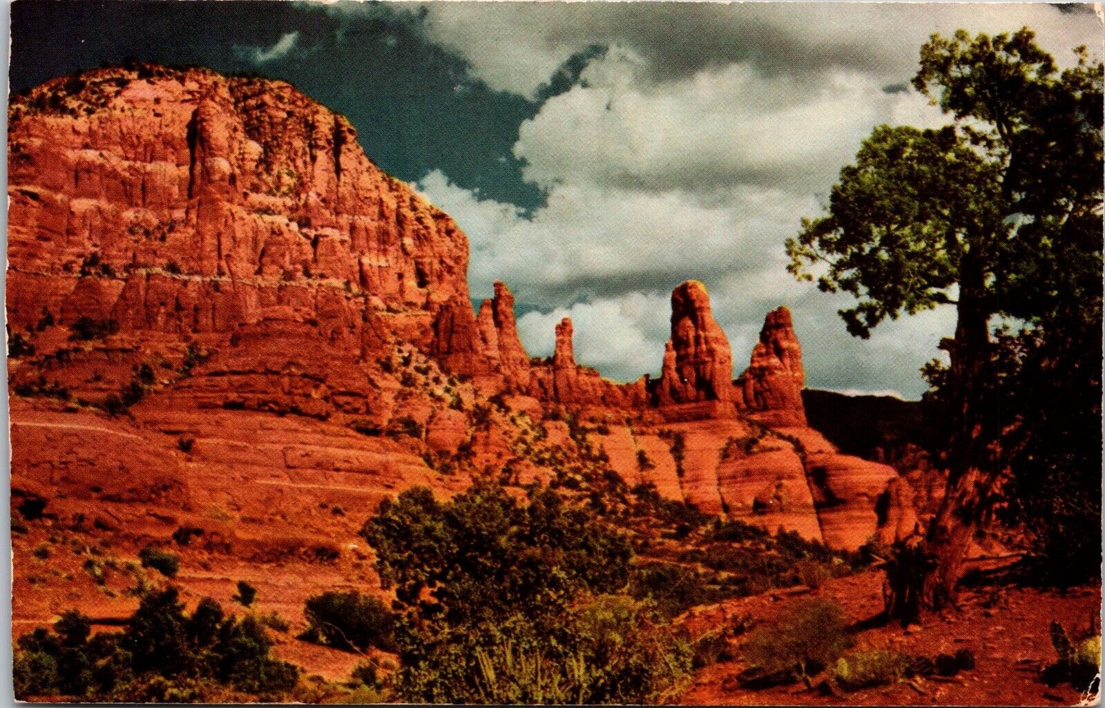 Postcard Red Rock Formations Oak Creek Canyon Flagstaff Arizona [bv]